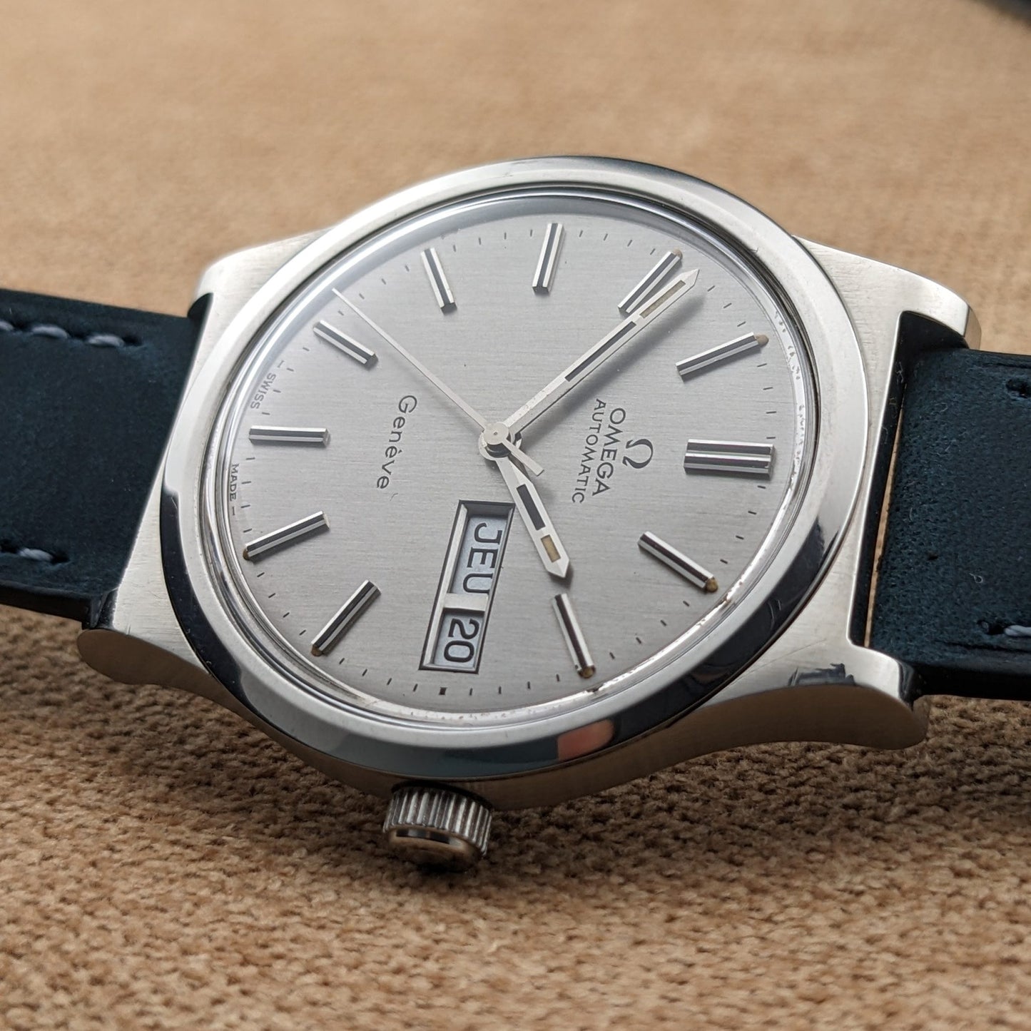 Circa 55 Years Old / Omega Automatic Geneve / Ref 166.0169 / Vintage 1973 Watch / Cal 1022 Movement / Serviced vintage watch
