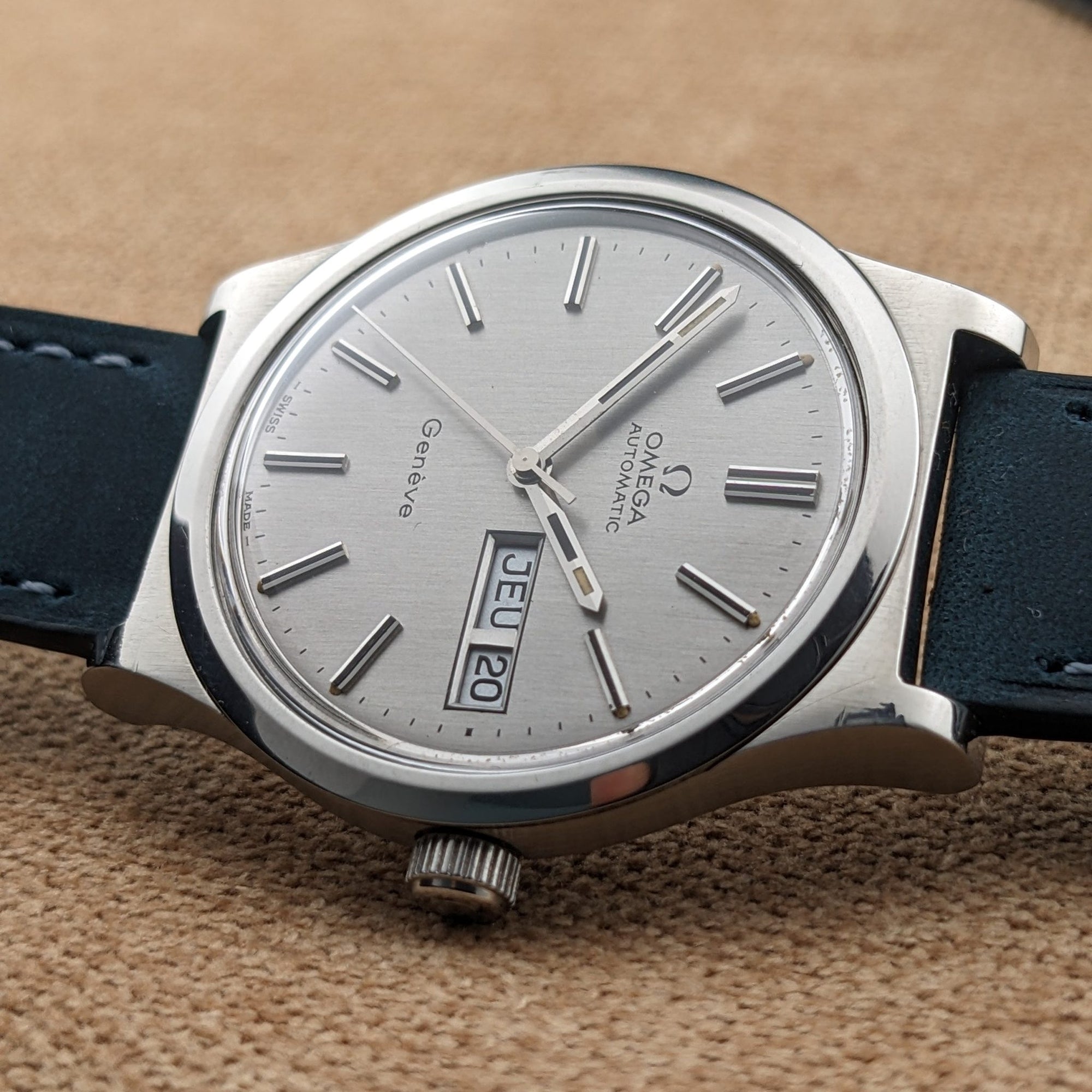 Circa 55 Years Old / Omega Automatic Geneve / Ref 166.0169 / Vintage 1973 Watch / Cal 1022 Movement / Serviced vintage watch