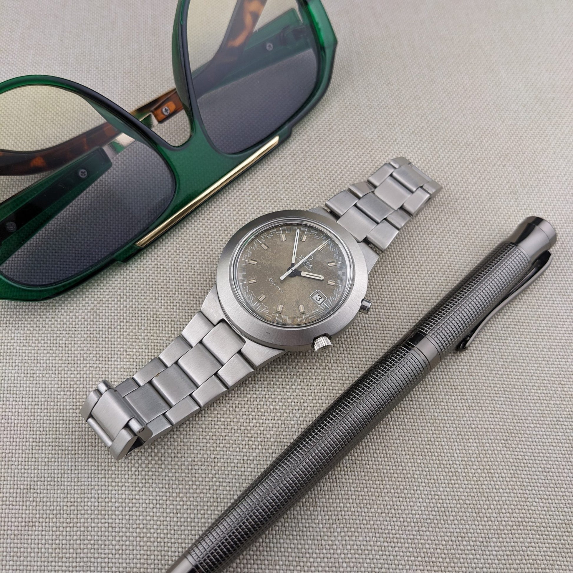 Circa 55 Years Old / Omega Chronostop Geneve Racing Jumbo / Ref 146.012 / Vintage 1969 Watch / Cal 920 Movement / Serviced vintage watch