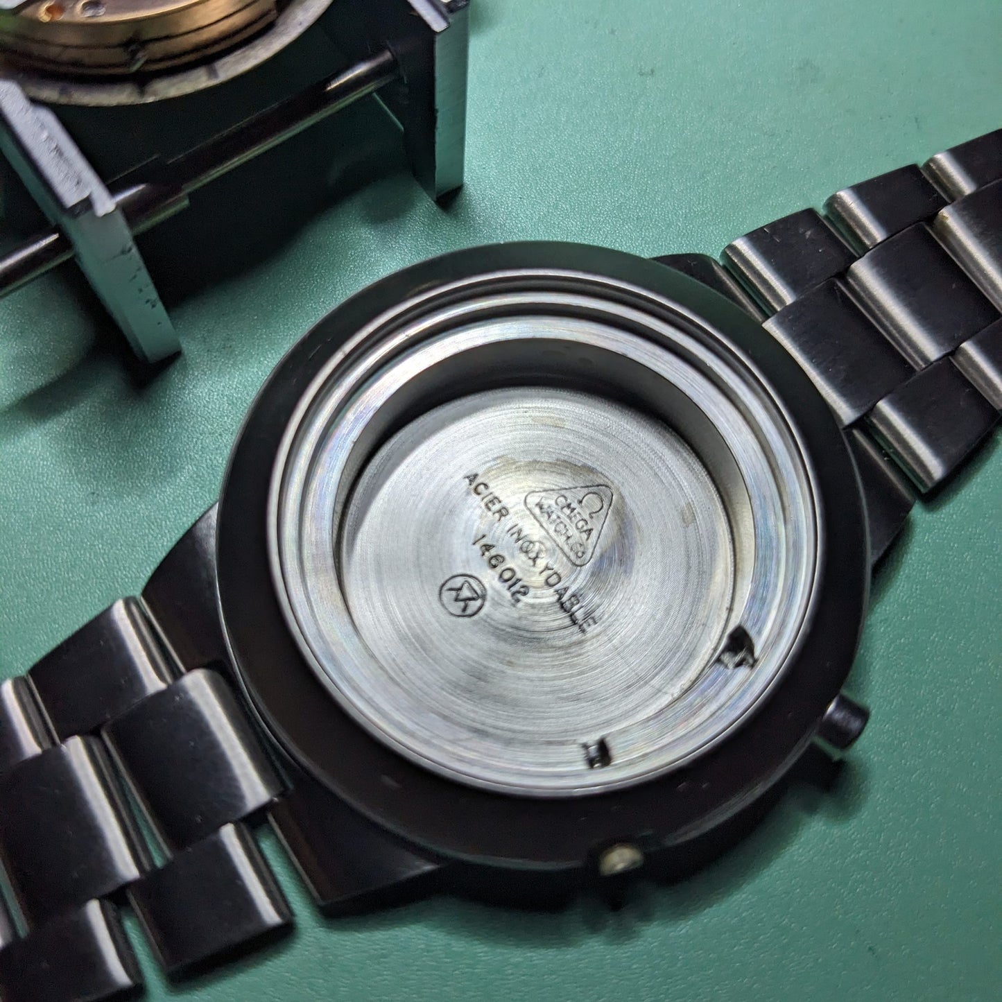 Circa 55 Years Old / Omega Chronostop Geneve Racing Jumbo / Ref 146.012 / Vintage 1969 Watch / Cal 920 Movement / Serviced vintage watch