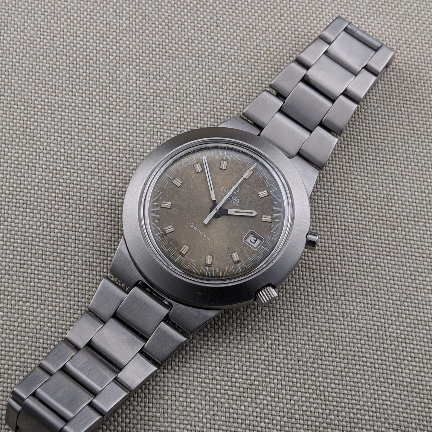 Circa 55 Years Old / Omega Chronostop Geneve Racing Jumbo / Ref 146.012 / Vintage 1969 Watch / Cal 920 Movement / Serviced vintage watch