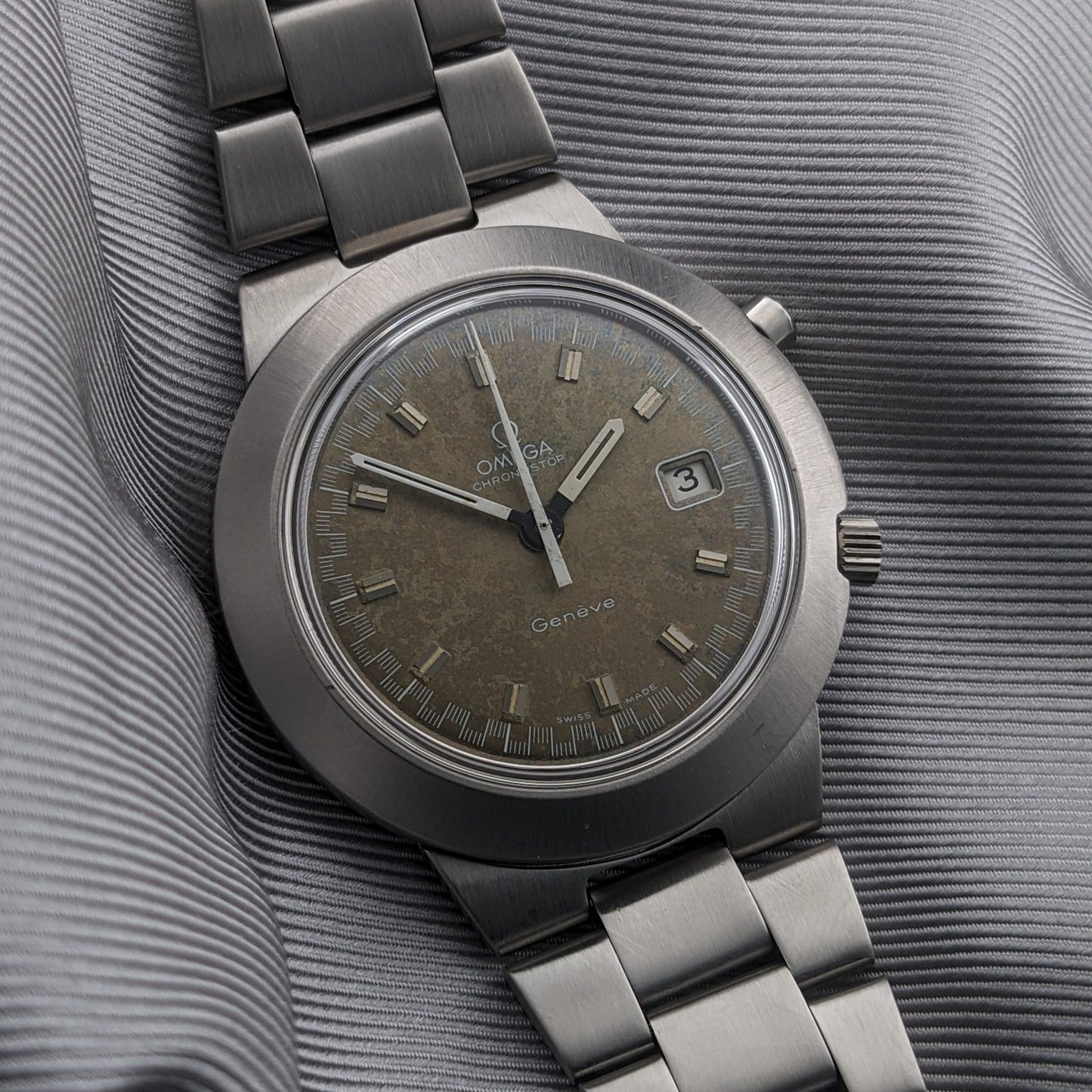 Circa 55 Years Old / Omega Chronostop Geneve Racing Jumbo / Ref 146.012 / Vintage 1969 Watch / Cal 920 Movement / Serviced vintage watch