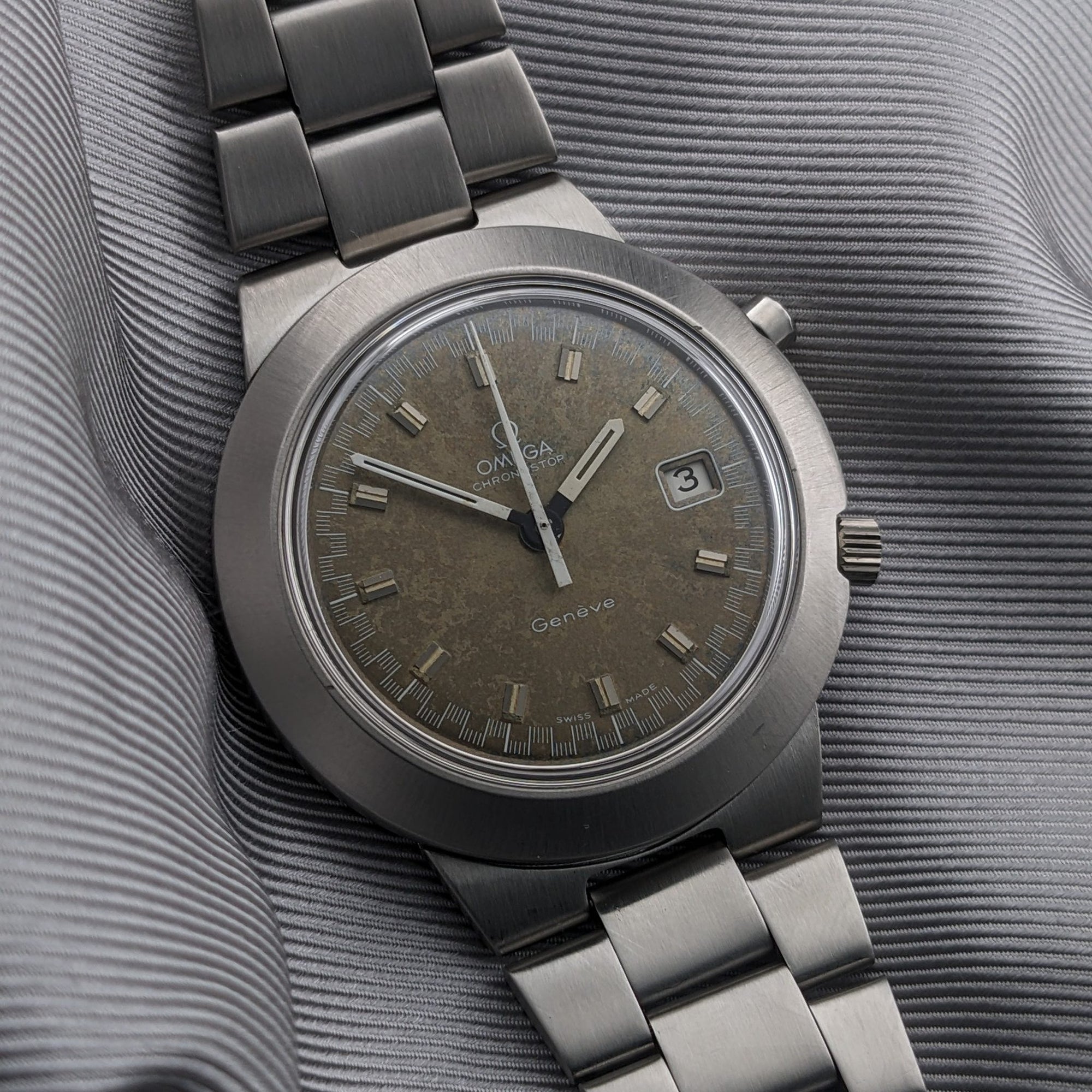 Circa 55 Years Old / Omega Chronostop Geneve Racing Jumbo / Ref 146.012 / Vintage 1969 Watch / Cal 920 Movement / Serviced vintage watch