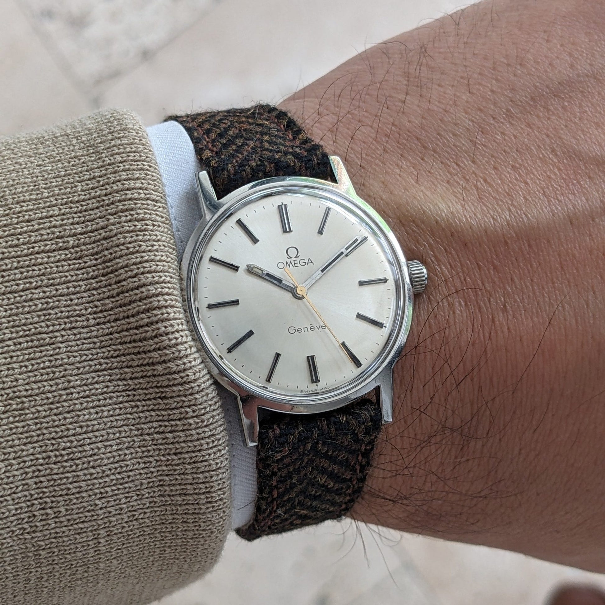 Circa 55 Years Old / Omega Genève / Ref 135.070 / Vintage 1969 Watch / Cal 601 Movement / Serviced vintage watch
