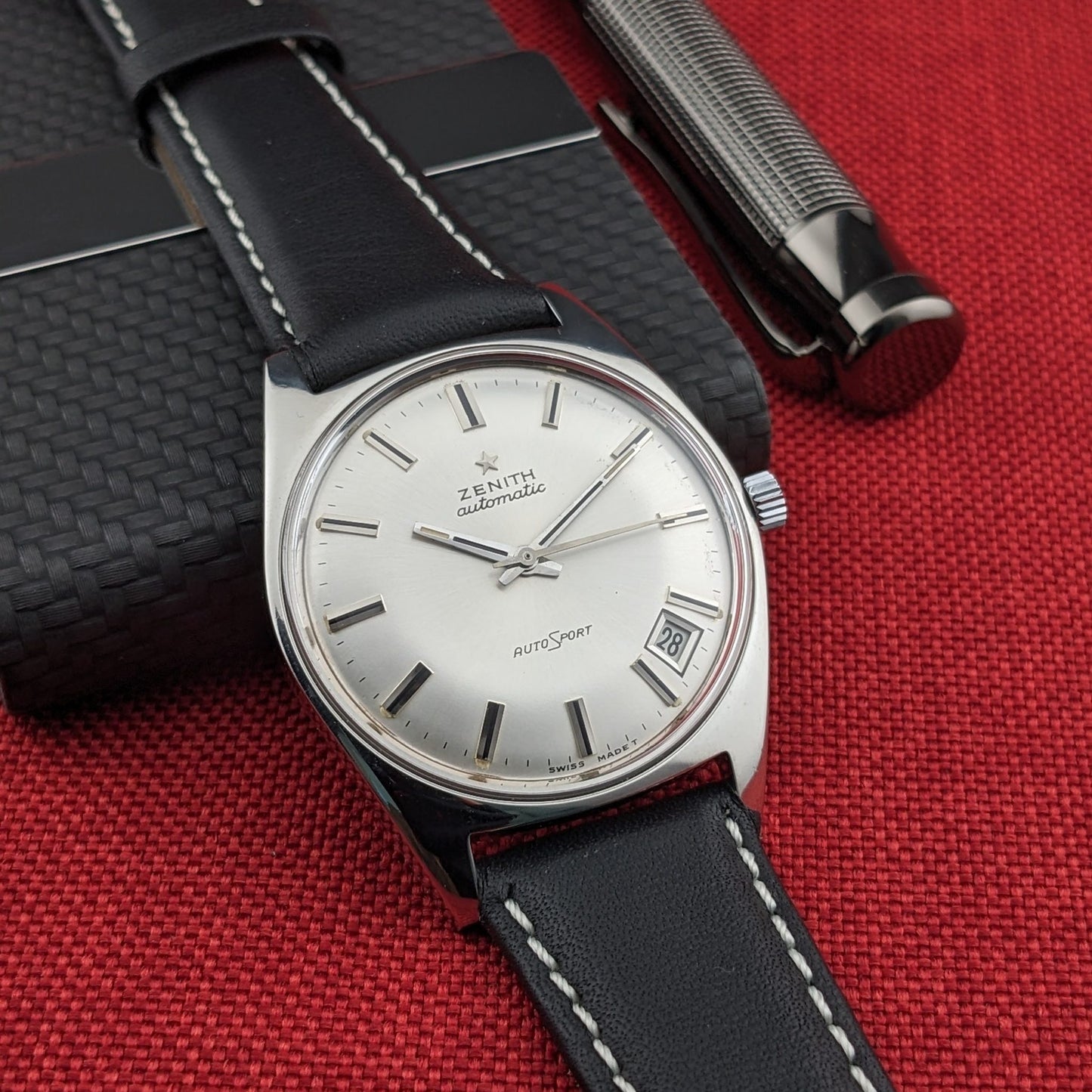 Circa 55 Years Old / Zenith Autosport / Ref P/6505-1 / Vintage 1970 Watch / Cal 2562PC Movement / Serviced dial