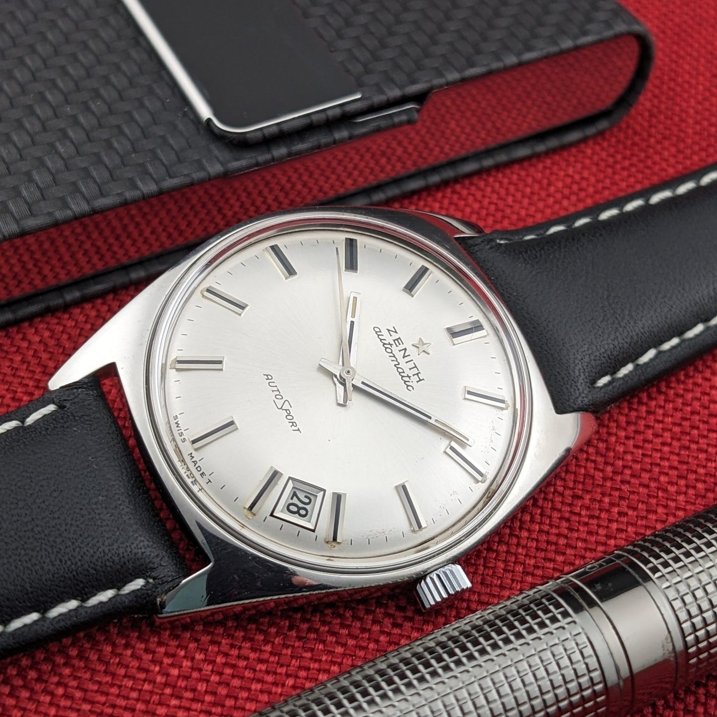 Circa 55 Years Old / Zenith Autosport / Ref P/6505-1 / Vintage 1970 Watch / Cal 2562PC Movement / Serviced vintage watch