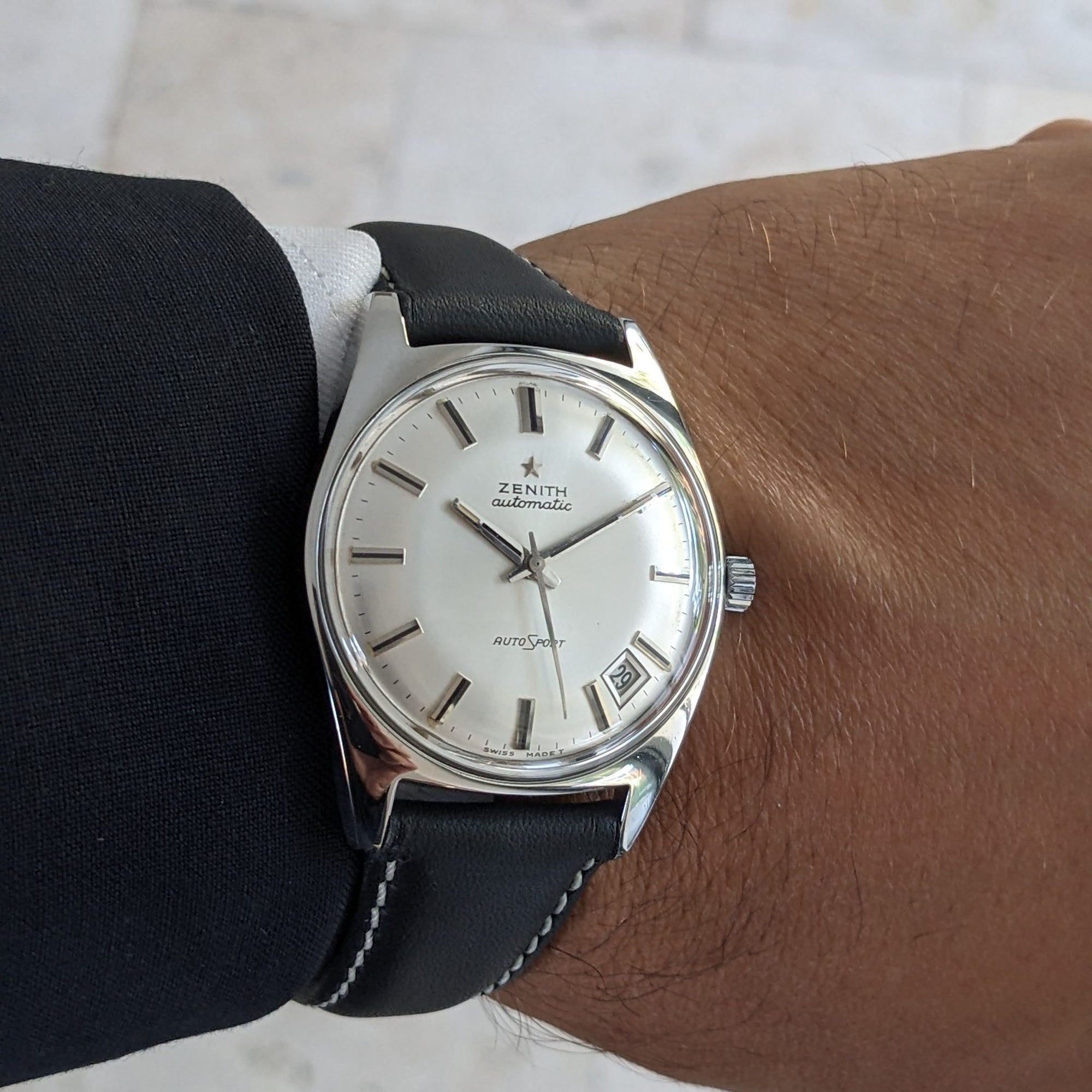 Circa 55 Years Old / Zenith Autosport / Ref P/6505-1 / Vintage 1970 Watch / Cal 2562PC Movement / Serviced vintage watch