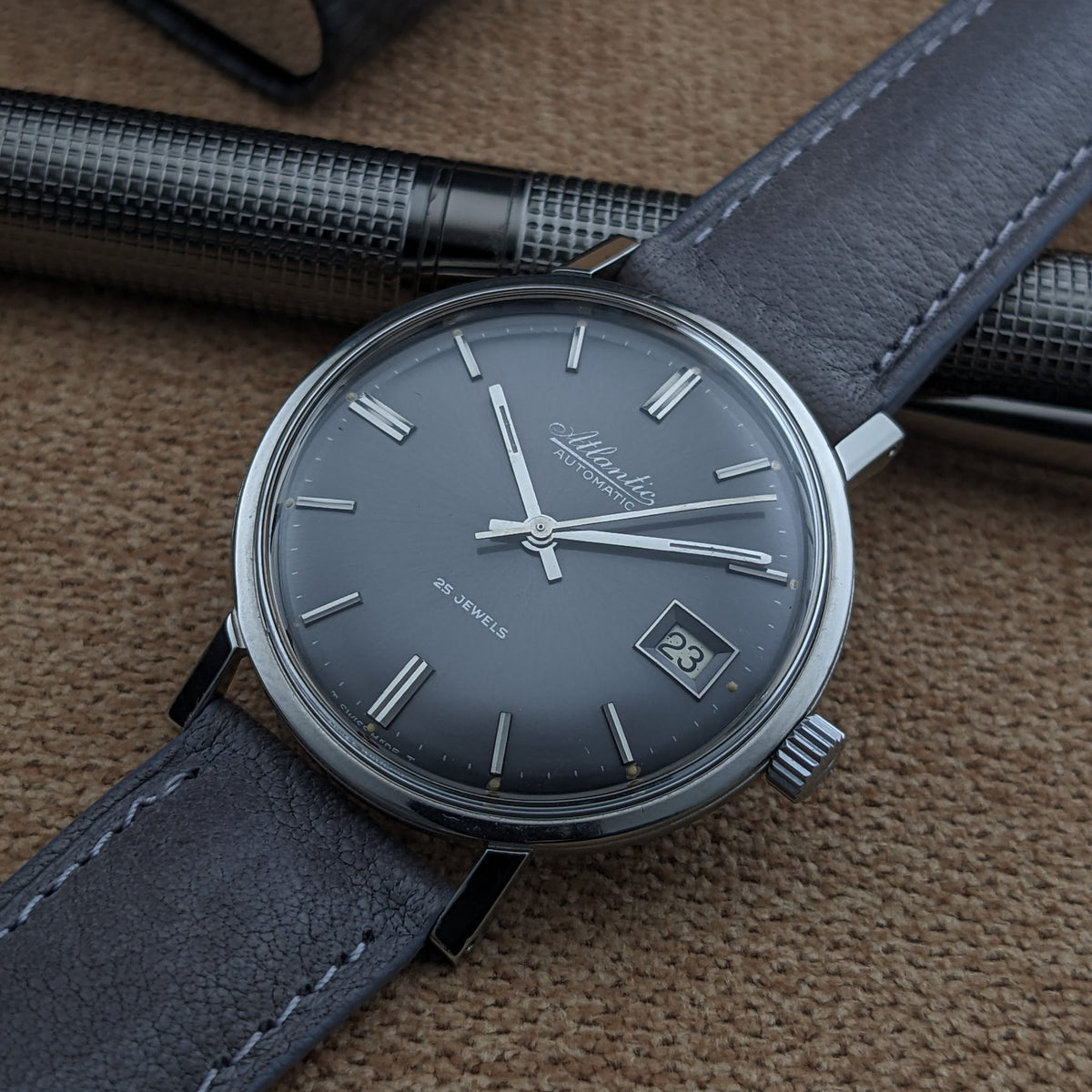 Circa 60 Years Old / Atlantic Automatic / Vintage 1960s Watch / Cal 1716-17 Movement / Serviced vintage watch
