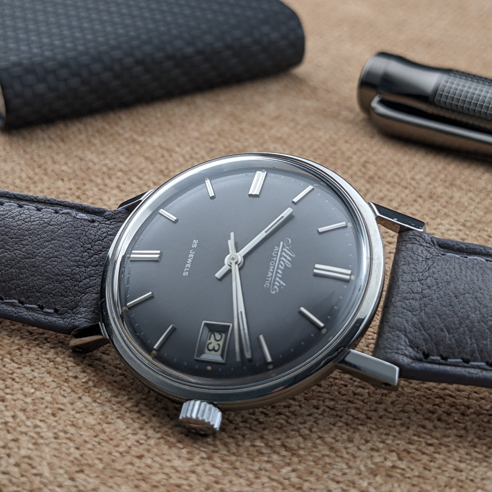 Circa 60 Years Old / Atlantic Automatic / Vintage 1960s Watch / Cal 1716-17 Movement / Serviced vintage watch