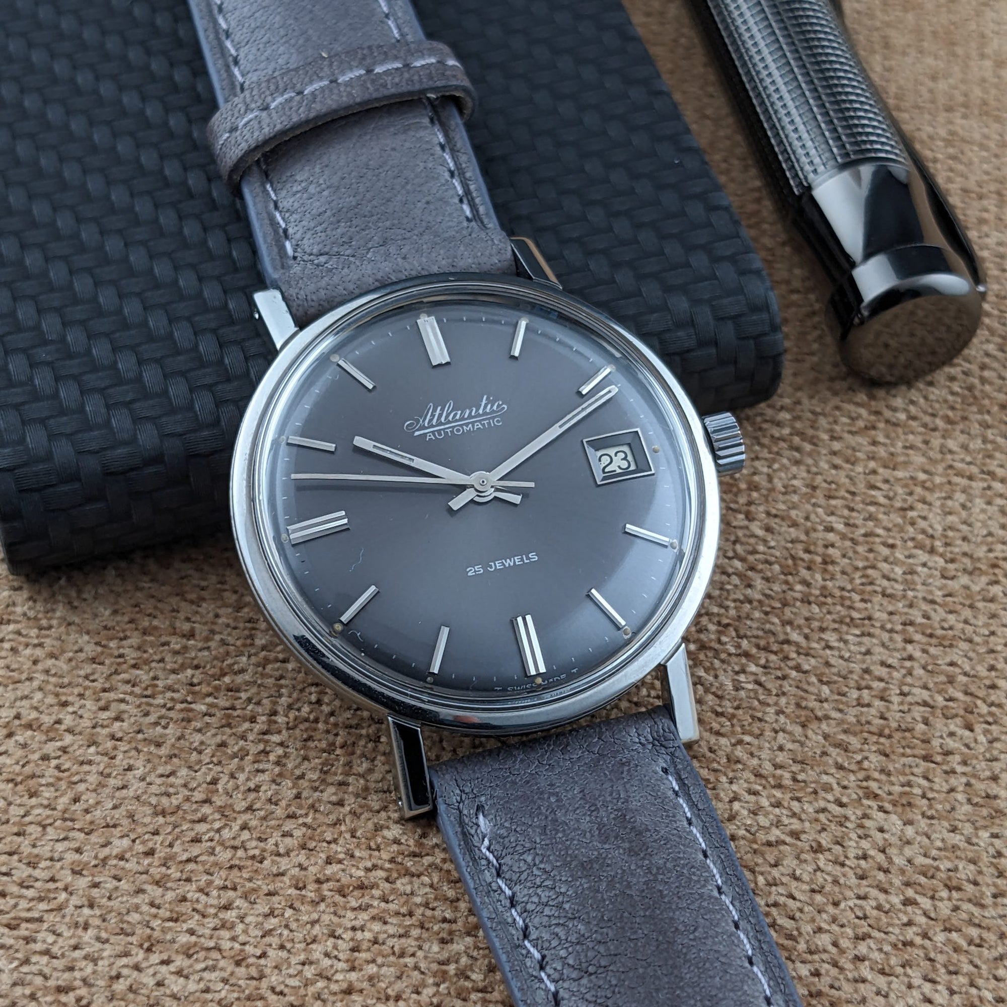 Circa 60 Years Old / Atlantic Automatic / Vintage 1960s Watch / Cal 1716-17 Movement / Serviced vintage watch
