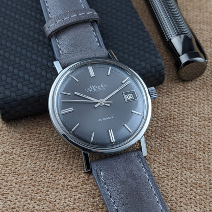 Circa 60 Years Old / Atlantic Automatic / Vintage 1960s Watch / Cal 1716-17 Movement / Serviced vintage watch