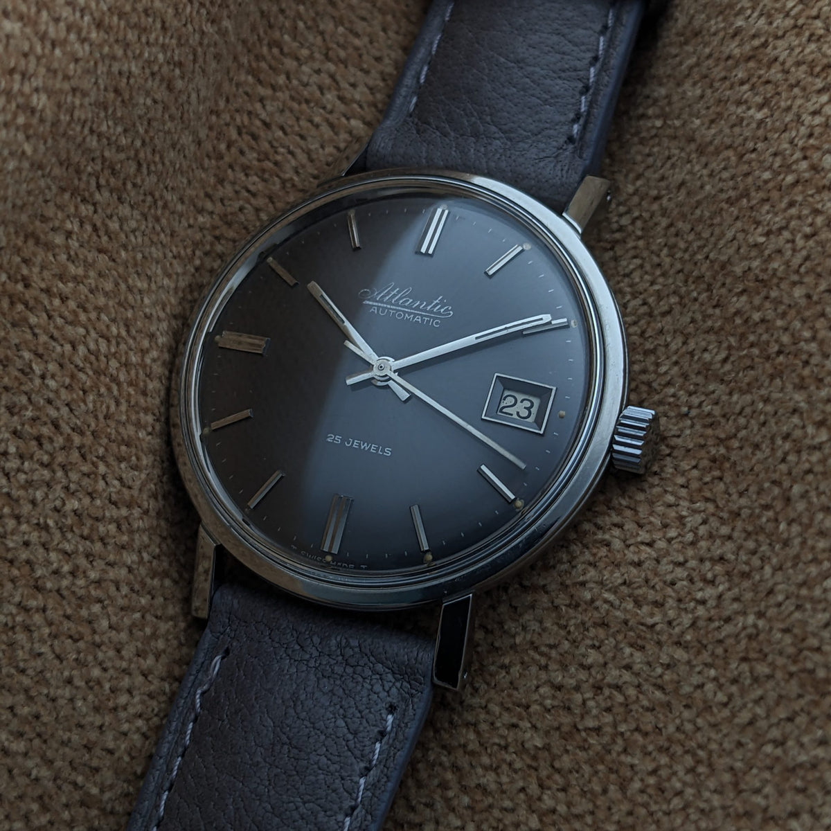 Circa 60 Years Old / Atlantic Automatic / Vintage 1960s Watch / Cal 1716-17 Movement / Serviced vintage watch