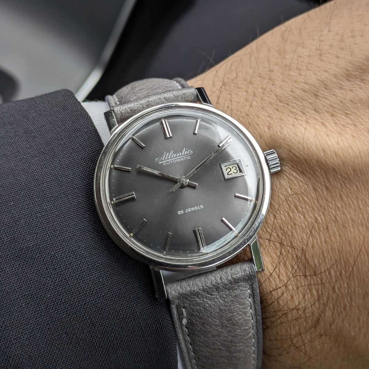Circa 60 Years Old / Atlantic Automatic / Vintage 1960s Watch / Cal 1716-17 Movement / Serviced vintage watch