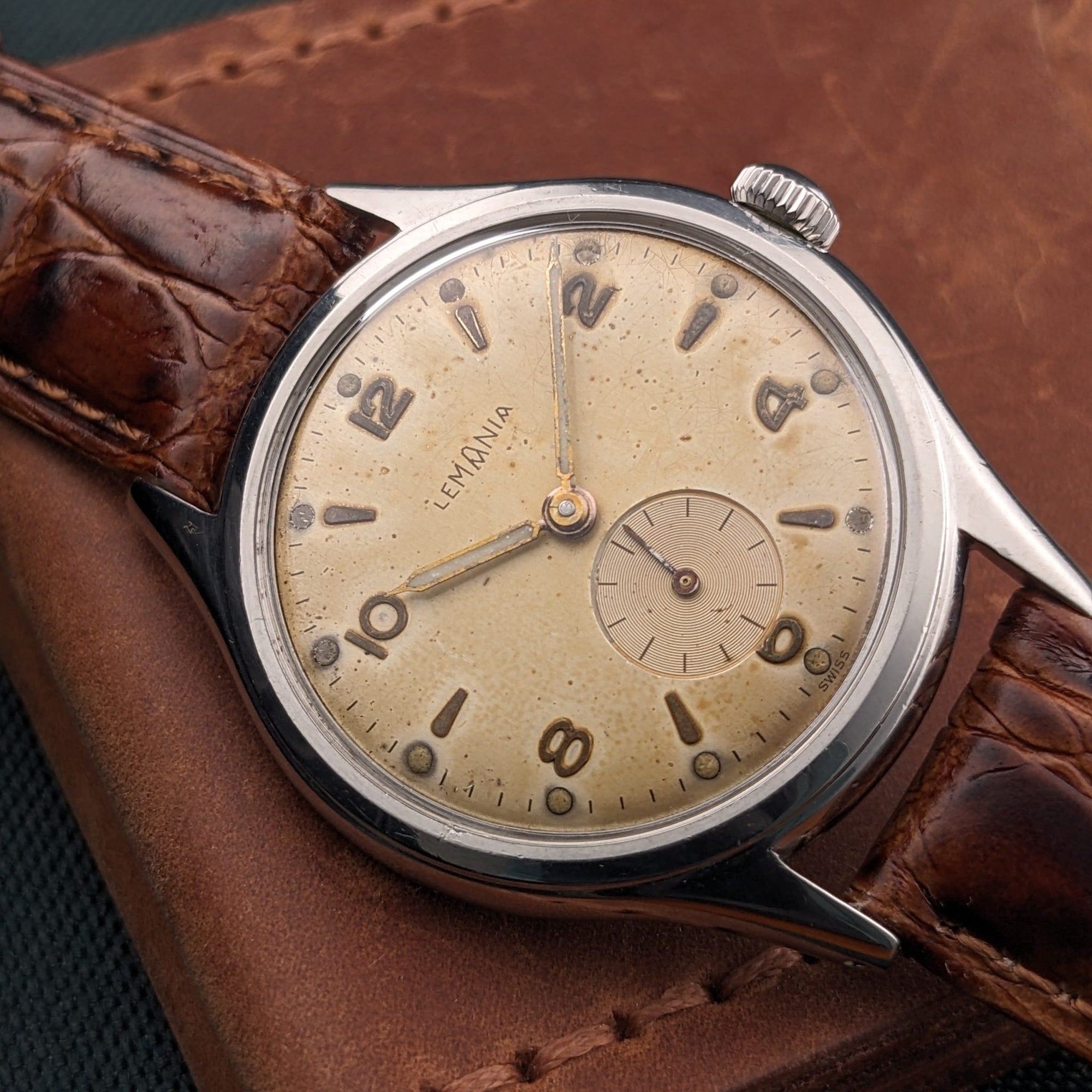 Circa 60 Years Old Lemania sei tacche Vintage 1960s Serviced Watch vintage watch