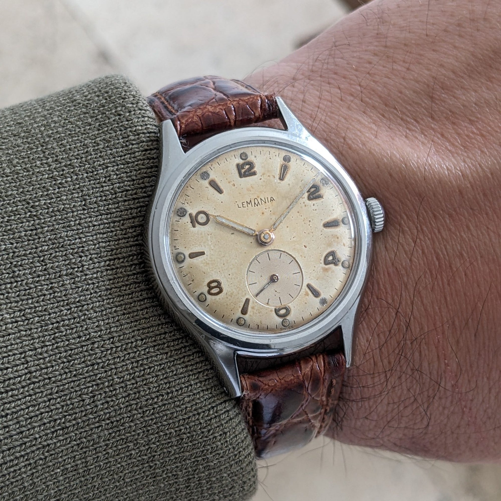 Circa 60 Years Old Lemania sei tacche Vintage 1960s Serviced Watch vintage watch