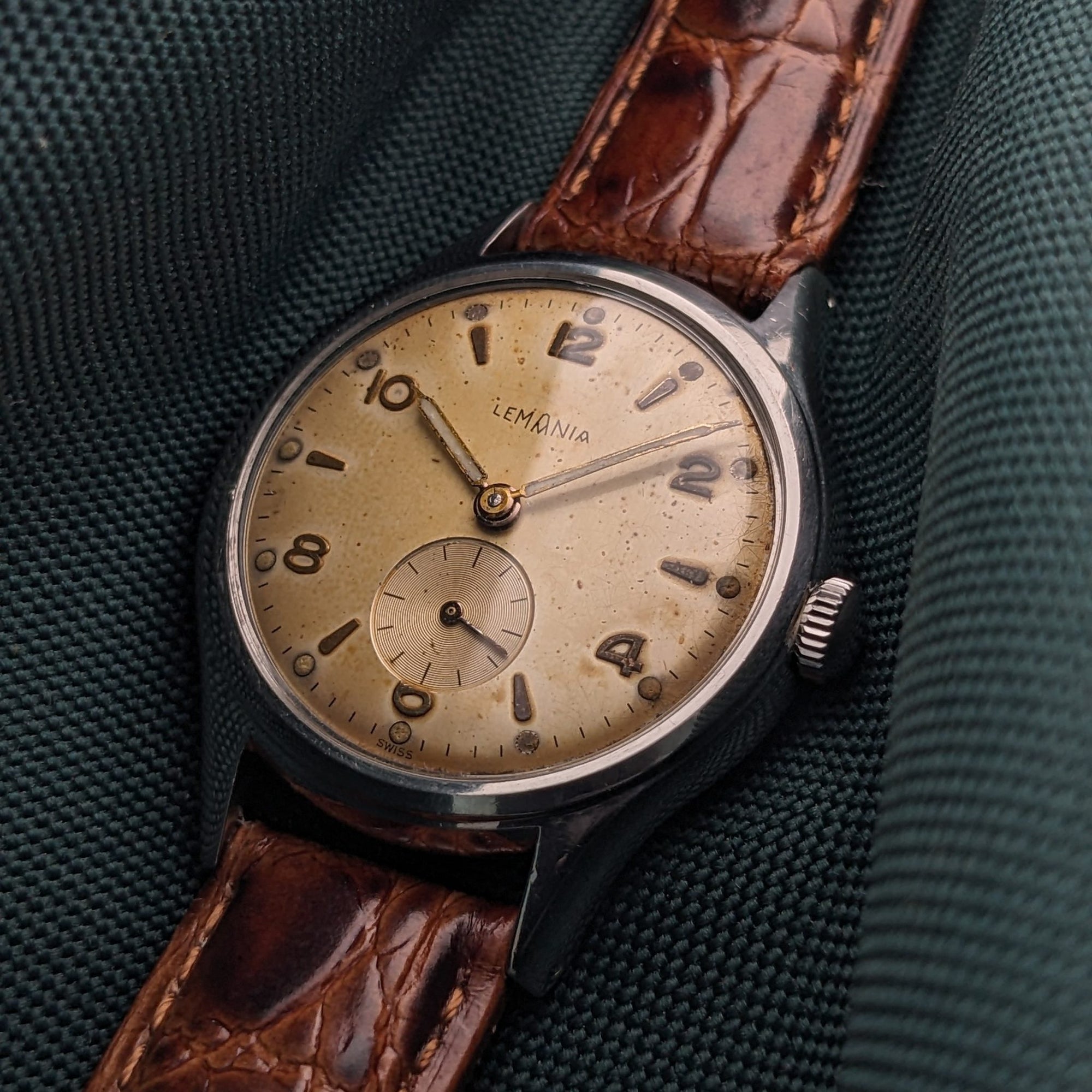 Circa 60 Years Old Lemania sei tacche Vintage 1960s Serviced Watch vintage watch