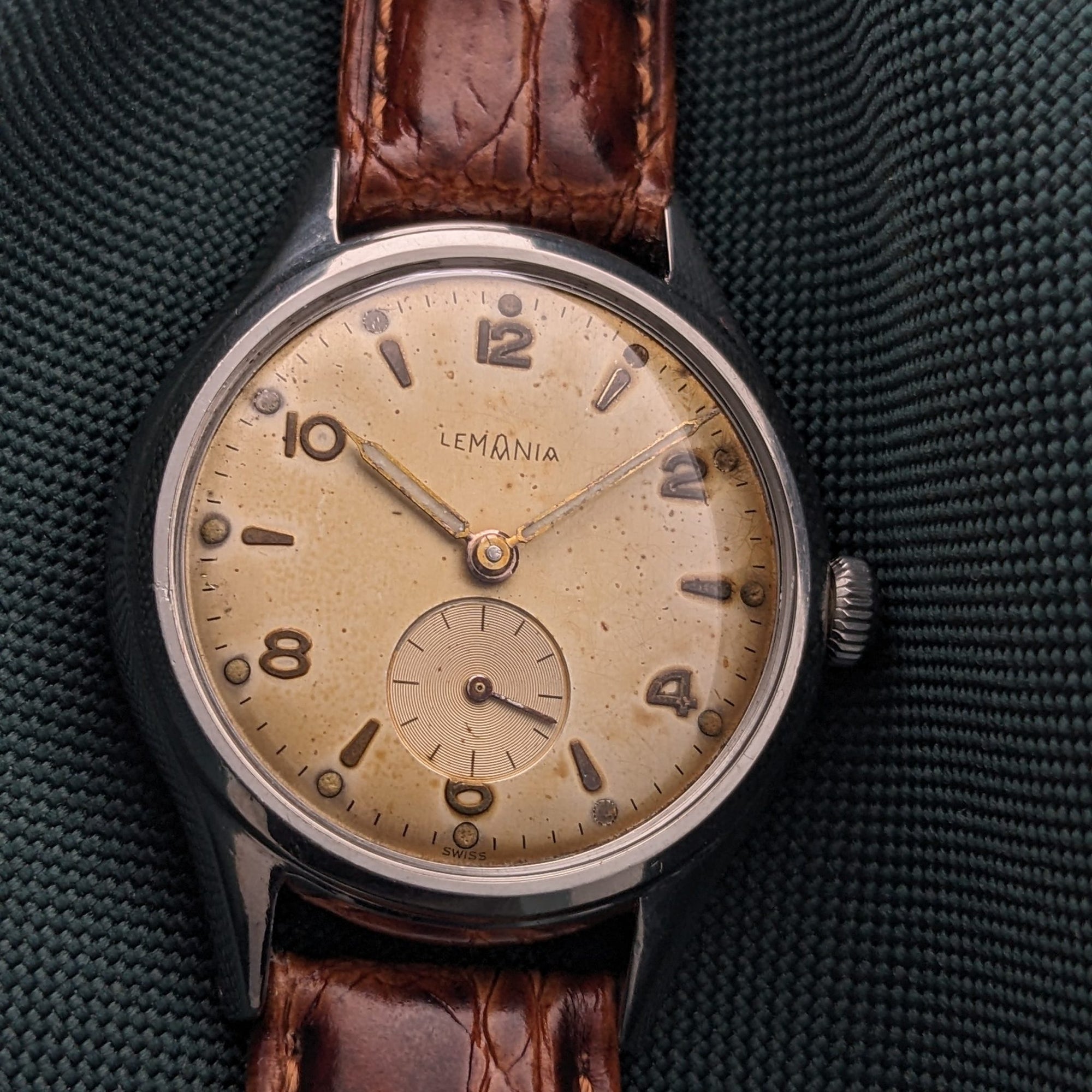 Circa 60 Years Old Lemania sei tacche Vintage 1960s Serviced Watch vintage watch