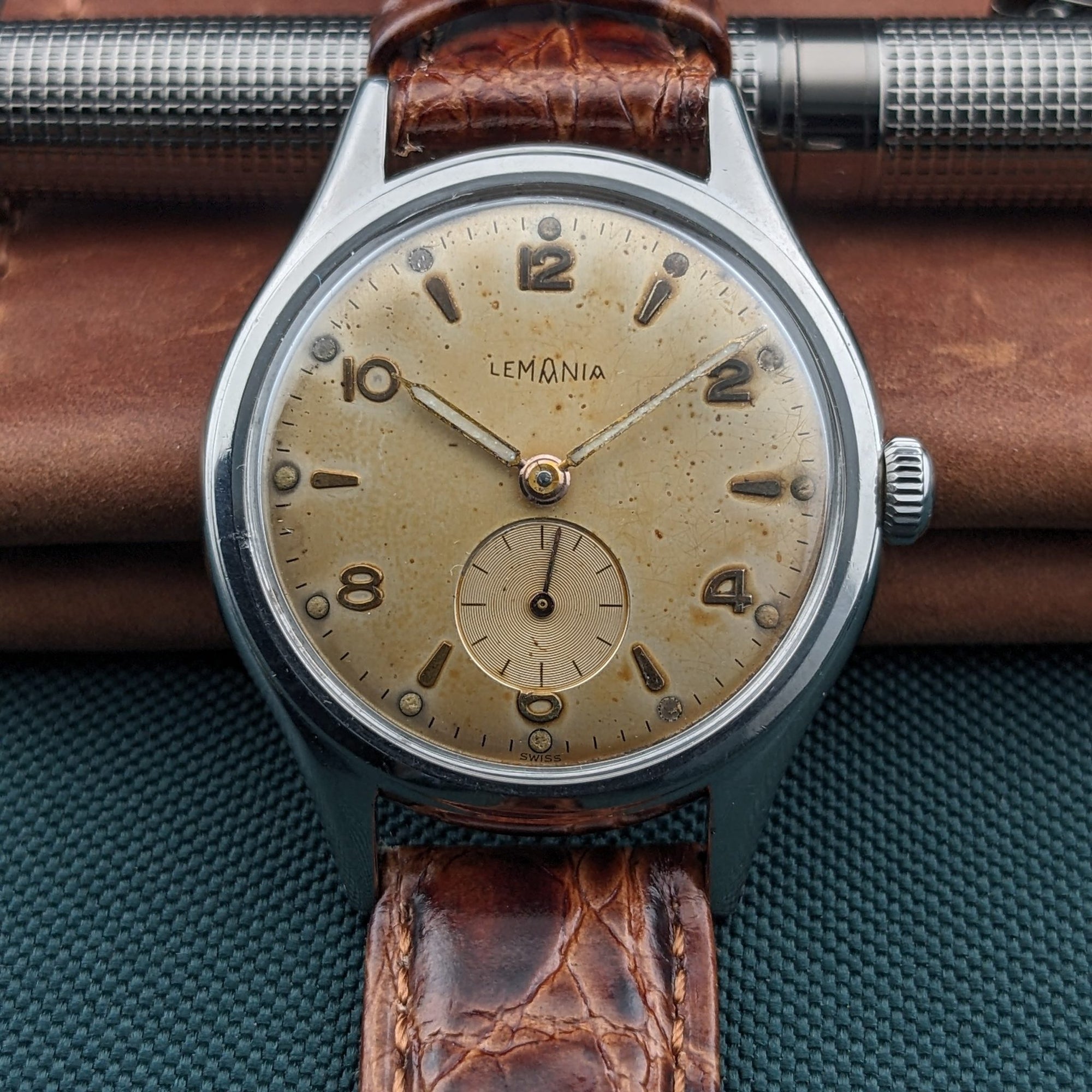 Circa 60 Years Old Lemania sei tacche Vintage 1960s Serviced Watch vintage watch