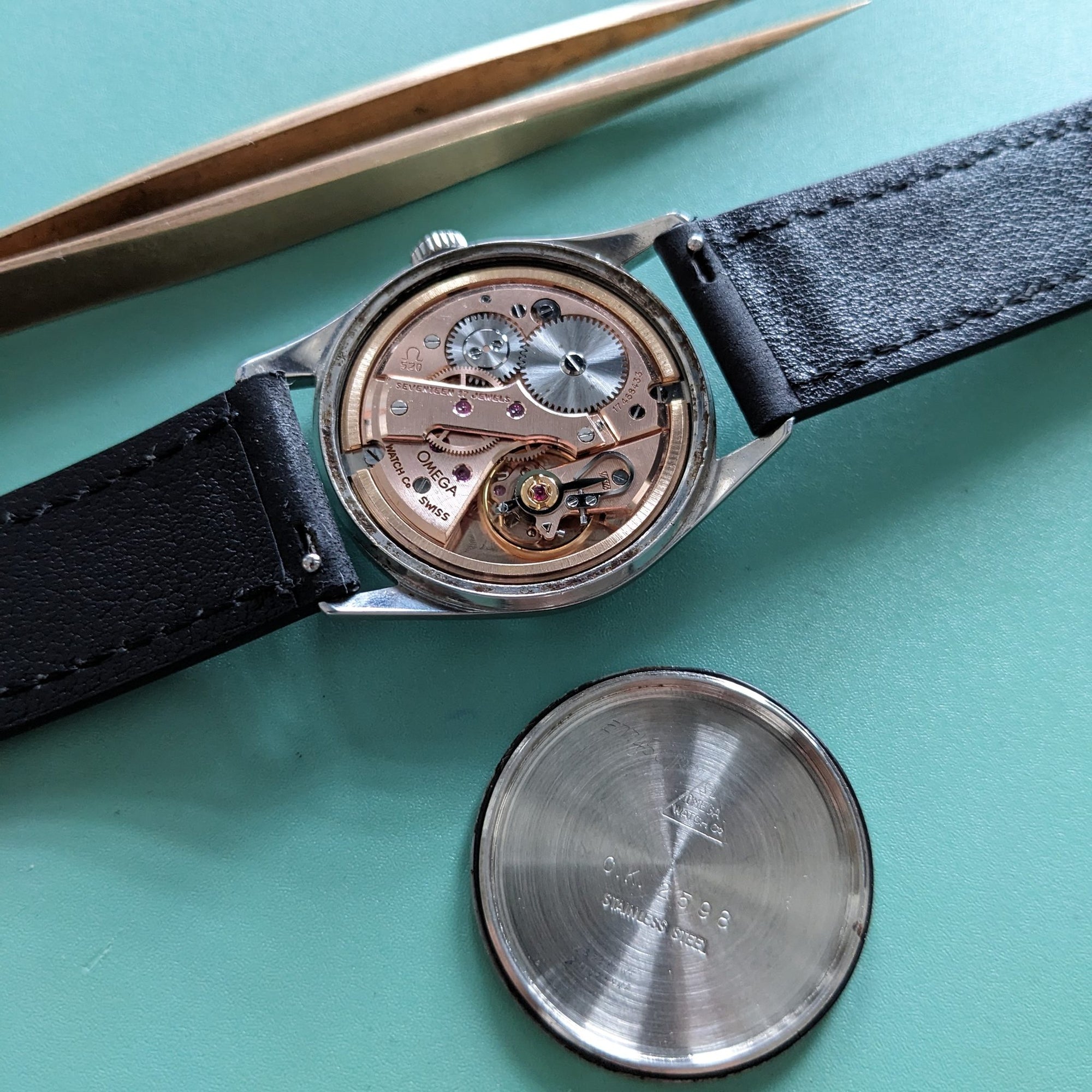 Circa 60 Years Old / Omega Classic / Ref CK 2598 / Vintage 1960s Watch / Cal 520 Movement / Serviced vintage watch