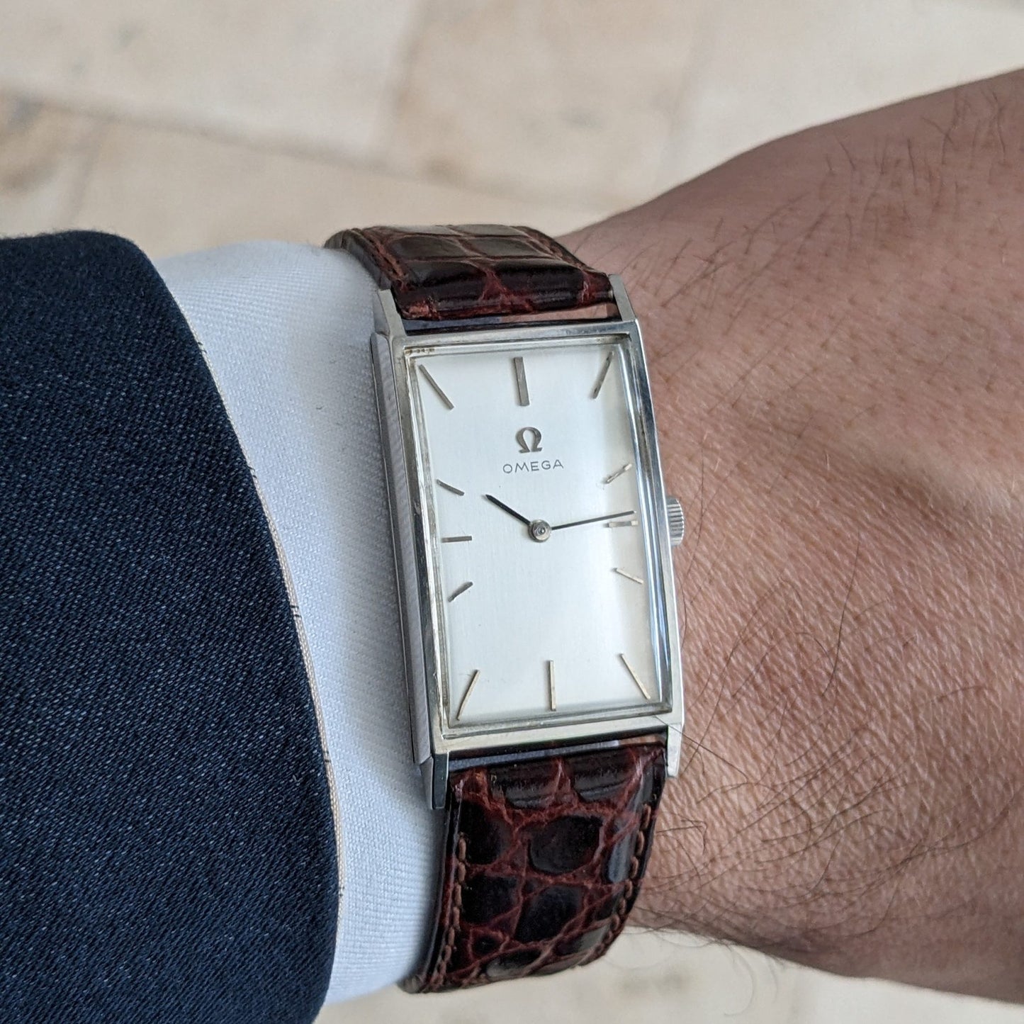 Circa 60 Years Old / Omega Tank / Ref 111.016 / Vintage 1960s Watch / Cal 620 Movement / Serviced vintage watch