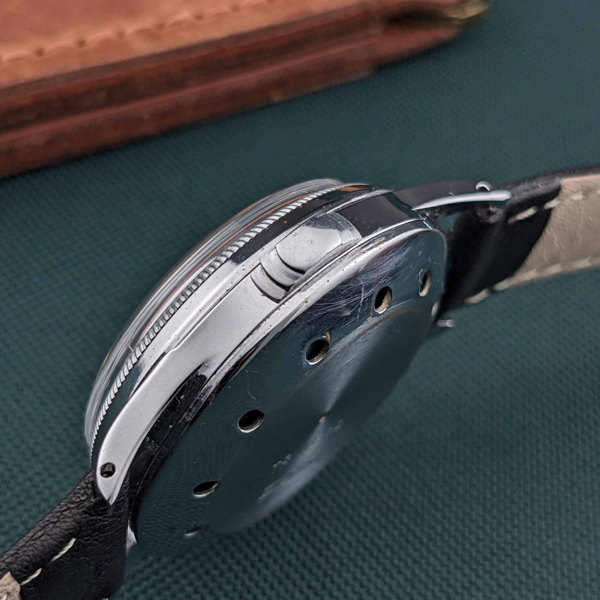 Circa 60 Years Old / Sheffield Antimagnetic Alarm / Vintage 1960s Watch / Cal Baumgartner Frères BFG 90 Movement / Serviced dial