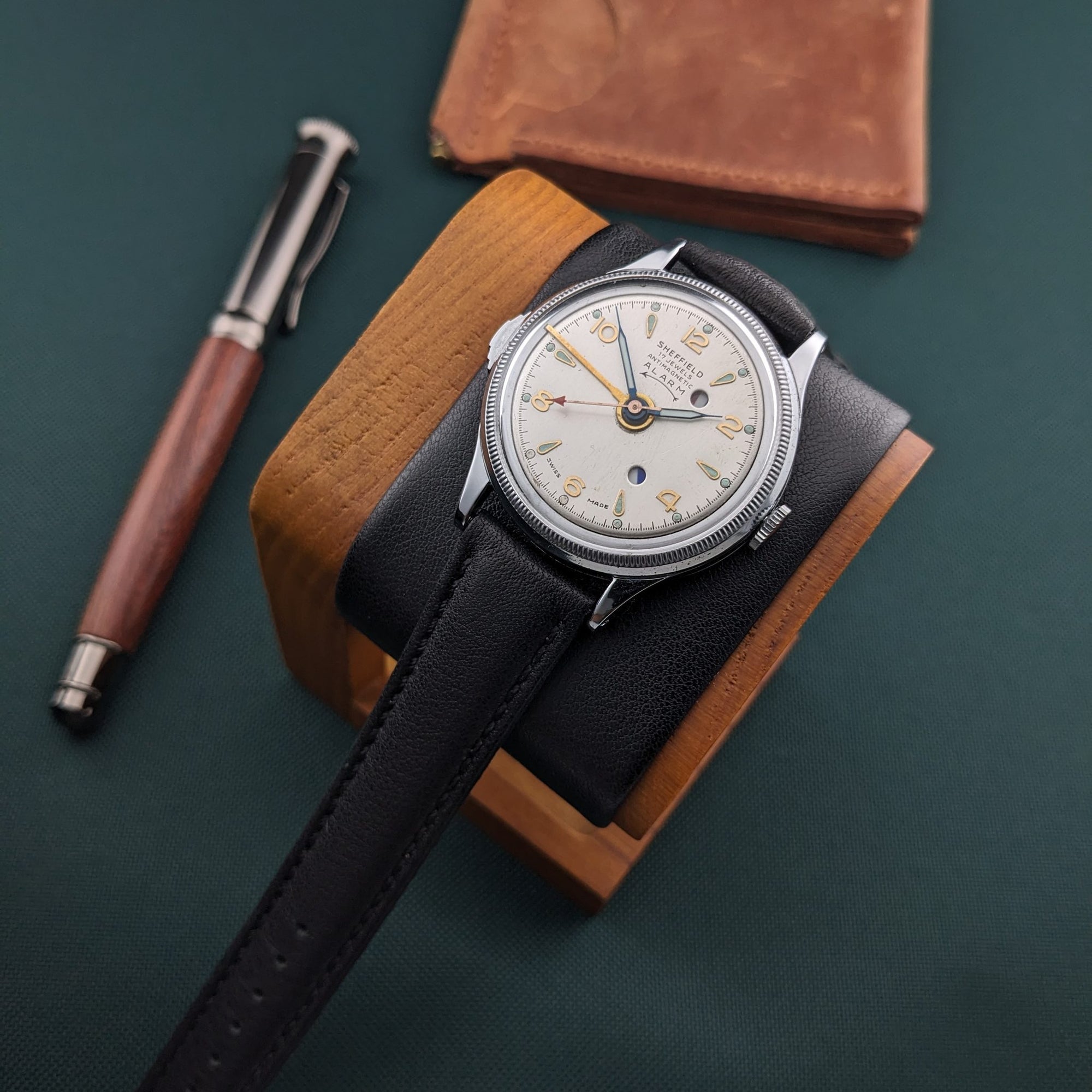 Circa 60 Years Old / Sheffield Antimagnetic Alarm / Vintage 1960s Watch / Cal Baumgartner Frères BFG 90 Movement / Serviced vintage watch