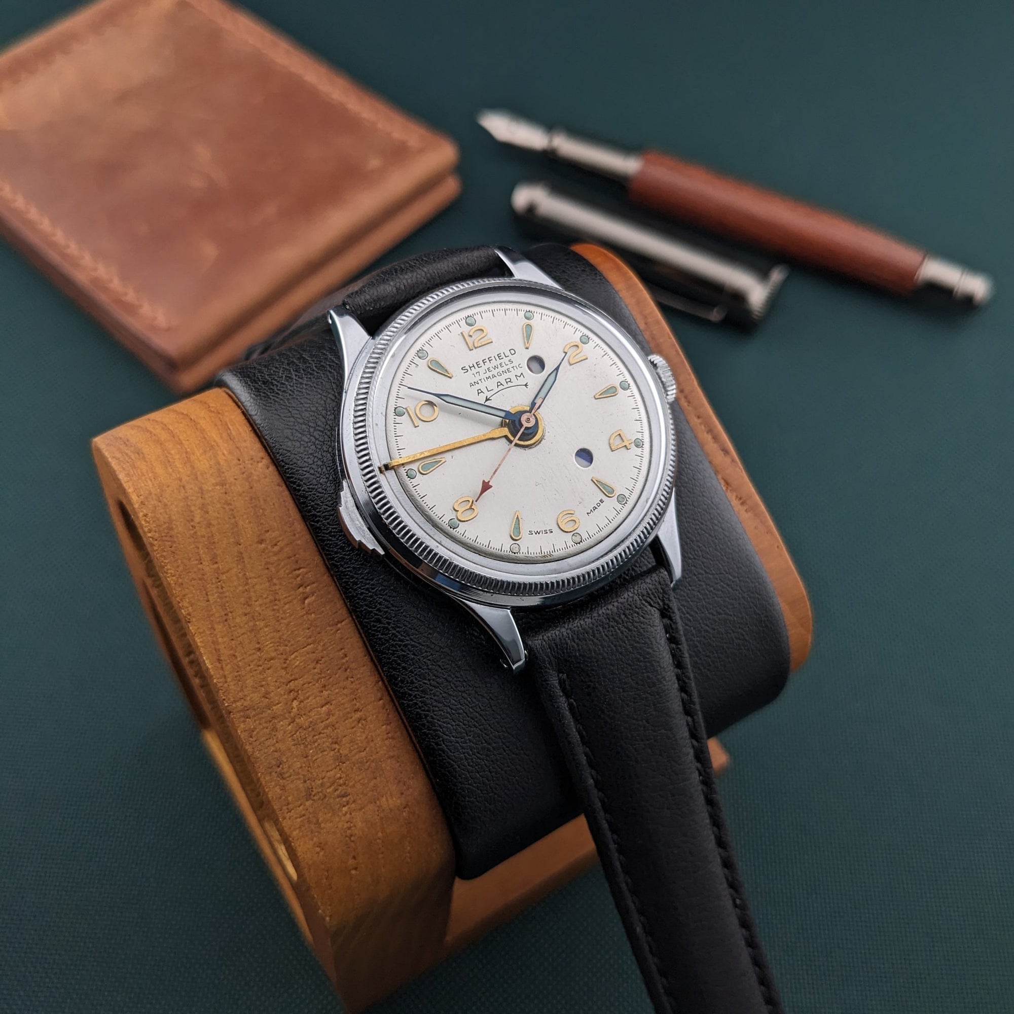 Circa 60 Years Old / Sheffield Antimagnetic Alarm / Vintage 1960s Watch / Cal Baumgartner Frères BFG 90 Movement / Serviced vintage watch