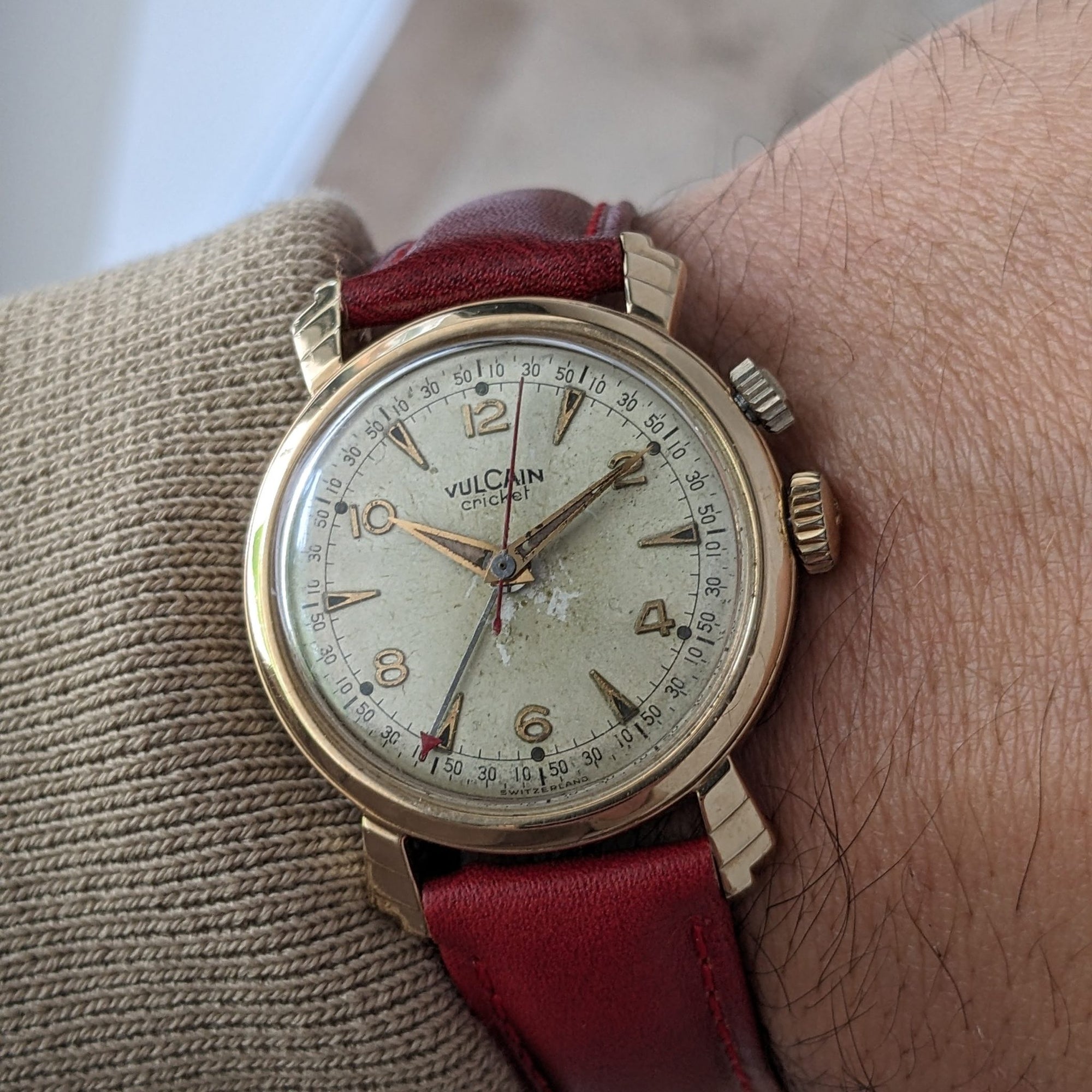 Circa 60 Years Old / Vulcain Cricket "President's Watch" / Ref 305005 / Vintage 1960s Watch / Cal 120,5 Movement / Serviced vintage watch