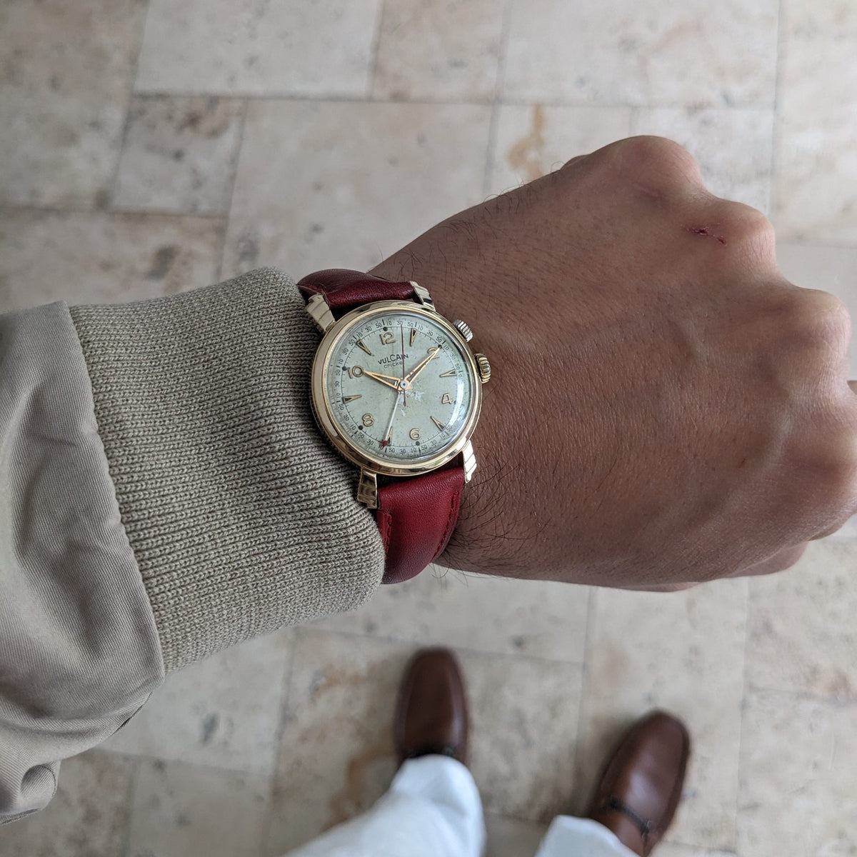 Circa 60 Years Old / Vulcain Cricket "President's Watch" / Ref 305005 / Vintage 1960s Watch / Cal 120,5 Movement / Serviced vintage watch