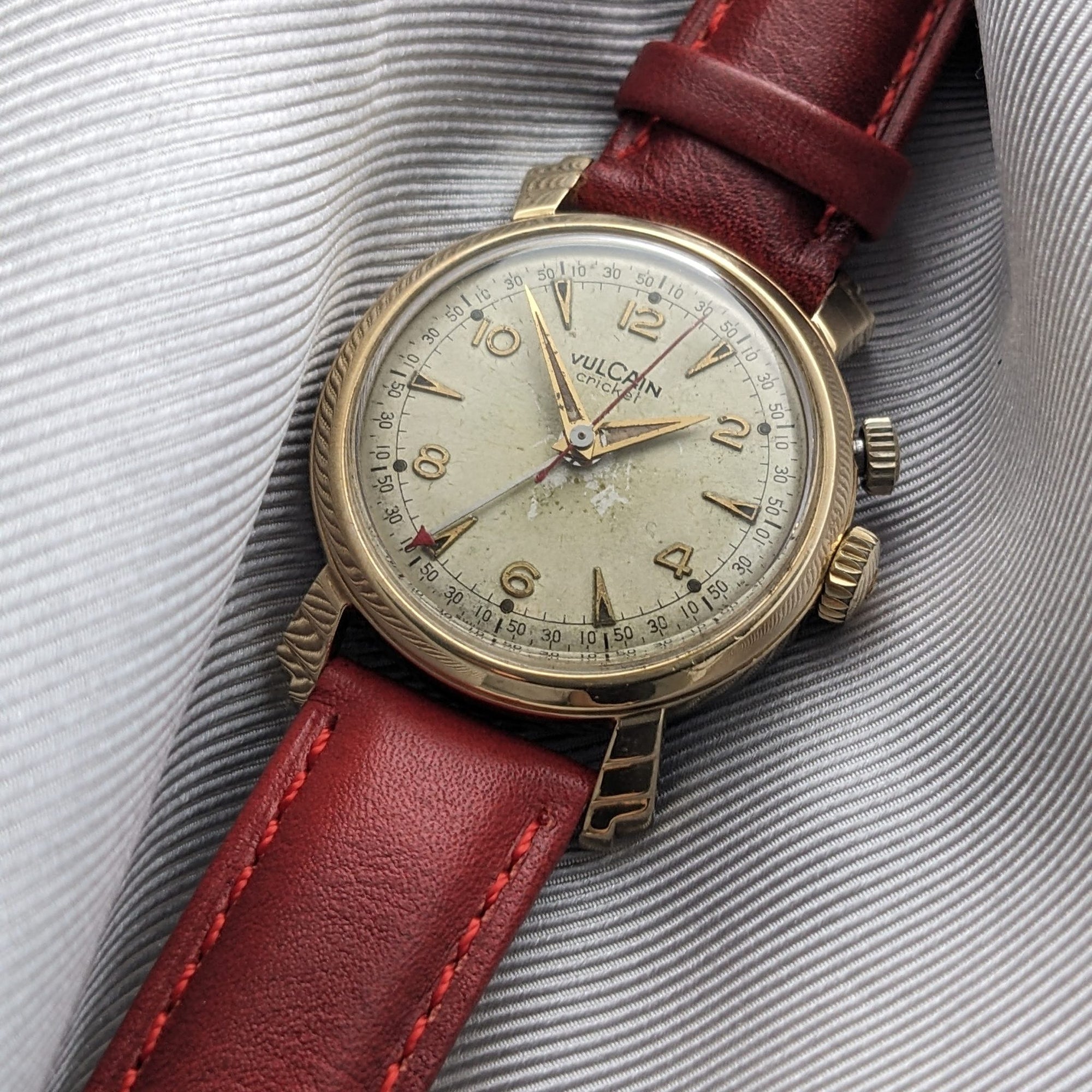 Circa 60 Years Old / Vulcain Cricket "President's Watch" / Ref 305005 / Vintage 1960s Watch / Cal 120,5 Movement / Serviced vintage watch