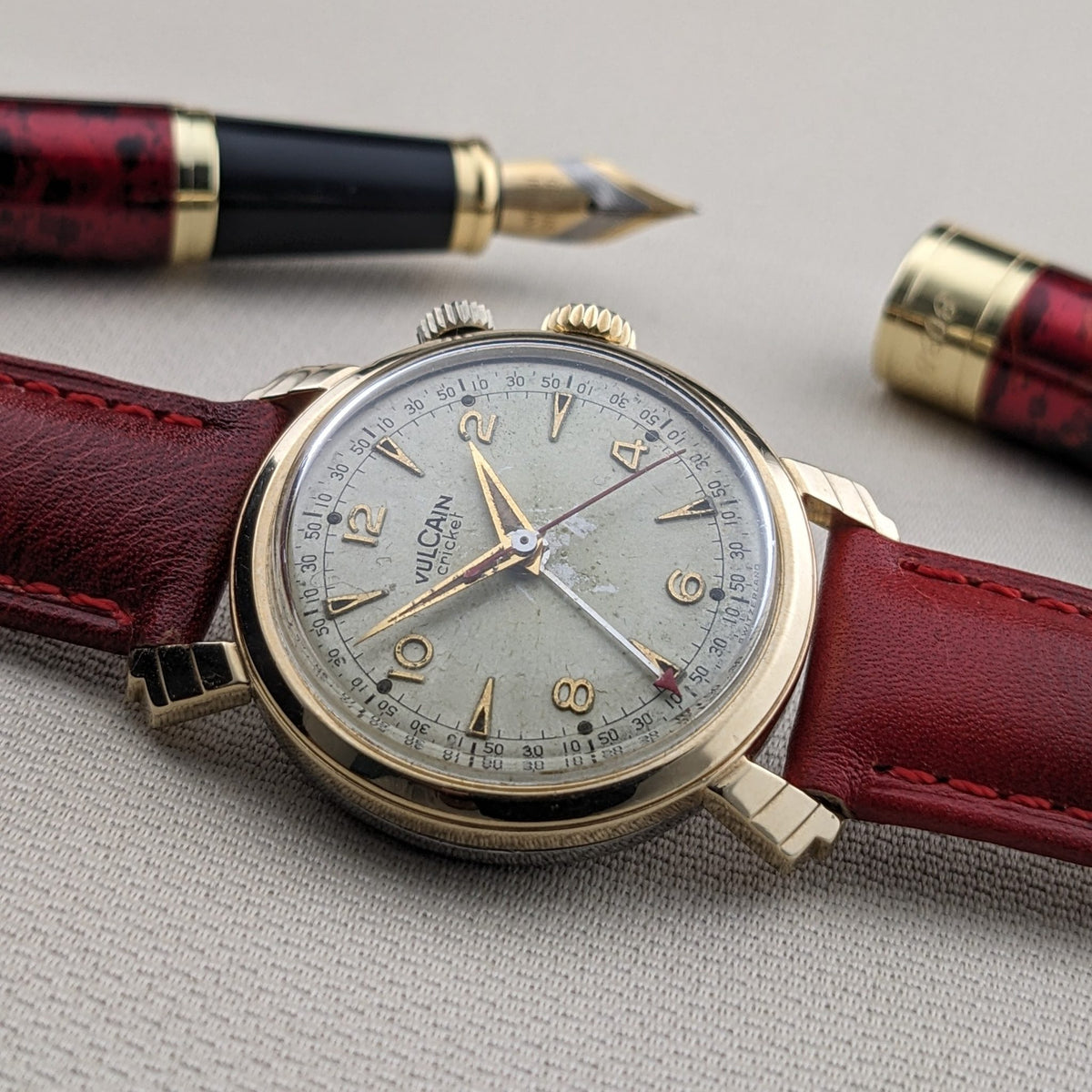 Circa 60 Years Old / Vulcain Cricket "President's Watch" / Ref 305005 / Vintage 1960s Watch / Cal 120,5 Movement / Serviced vintage watch