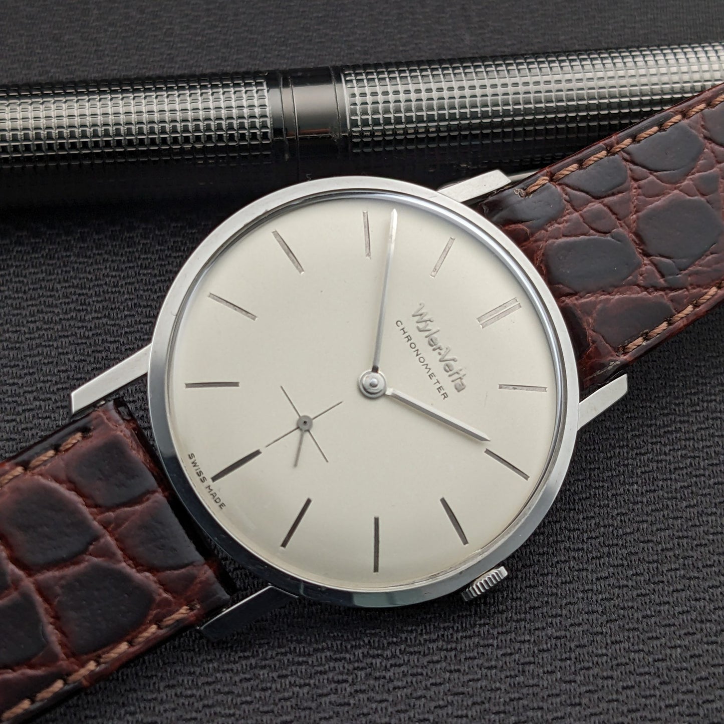 Circa 60 Years Old / Wyler Vetta Chronometer / Ref 1964-6 / Patented Incaflex Balance / Vintage 1960s Watch / Serviced vintage watch