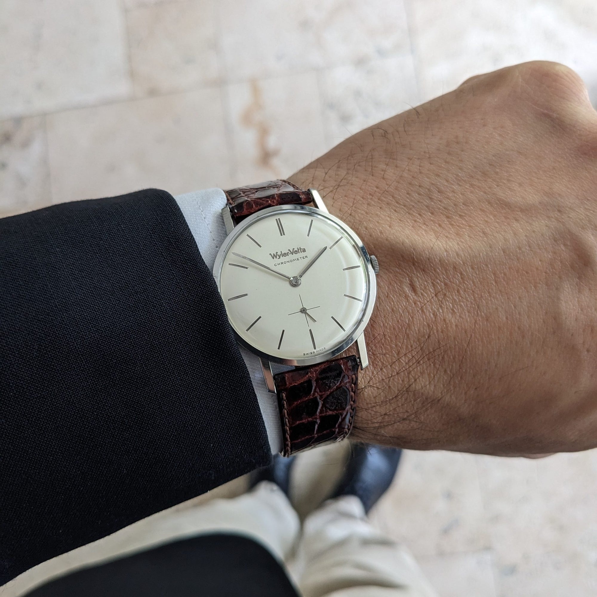 Circa 60 Years Old / Wyler Vetta Chronometer / Ref 1964-6 / Patented Incaflex Balance / Vintage 1960s Watch / Serviced vintage watch