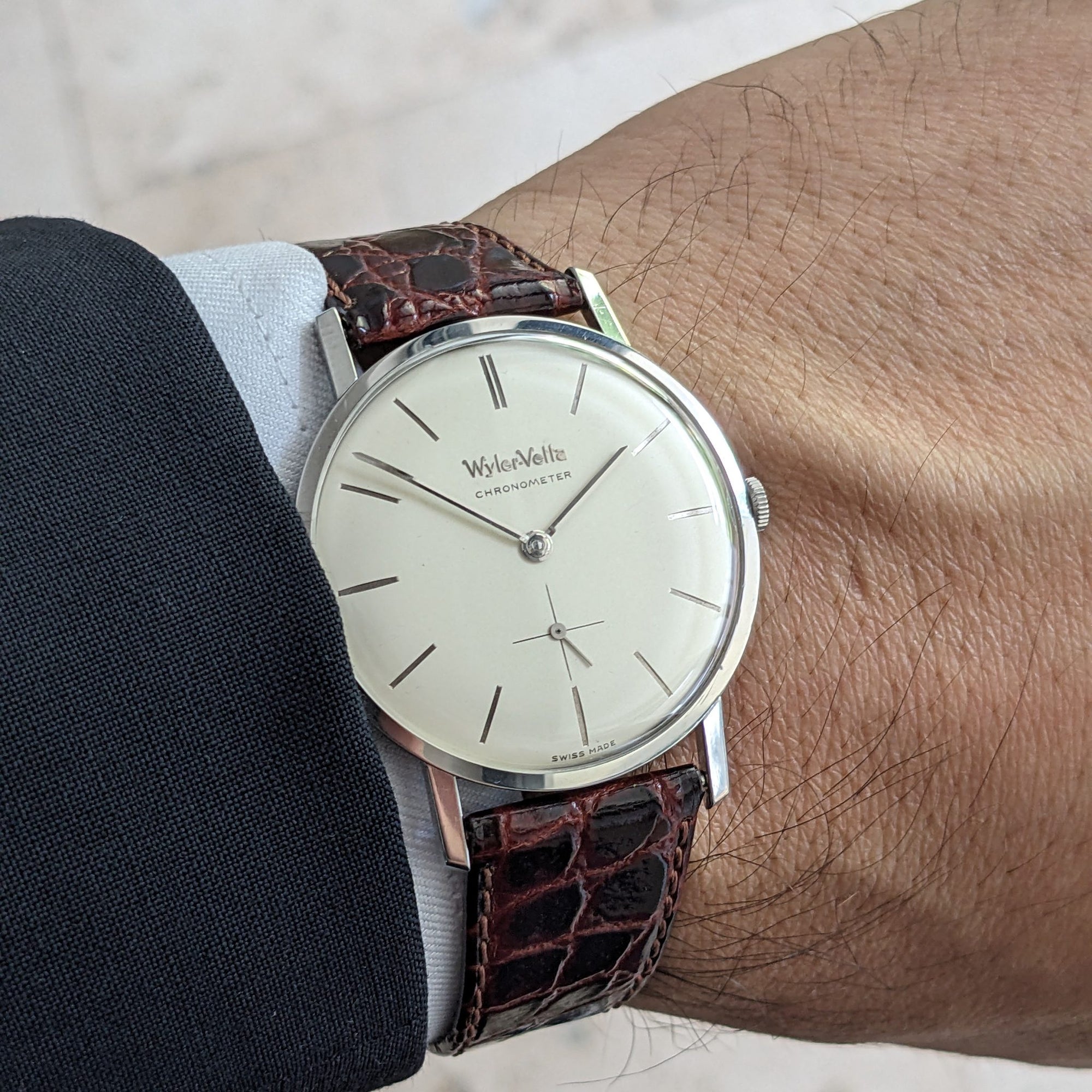 Circa 60 Years Old / Wyler Vetta Chronometer / Ref 1964-6 / Patented Incaflex Balance / Vintage 1960s Watch / Serviced vintage watch