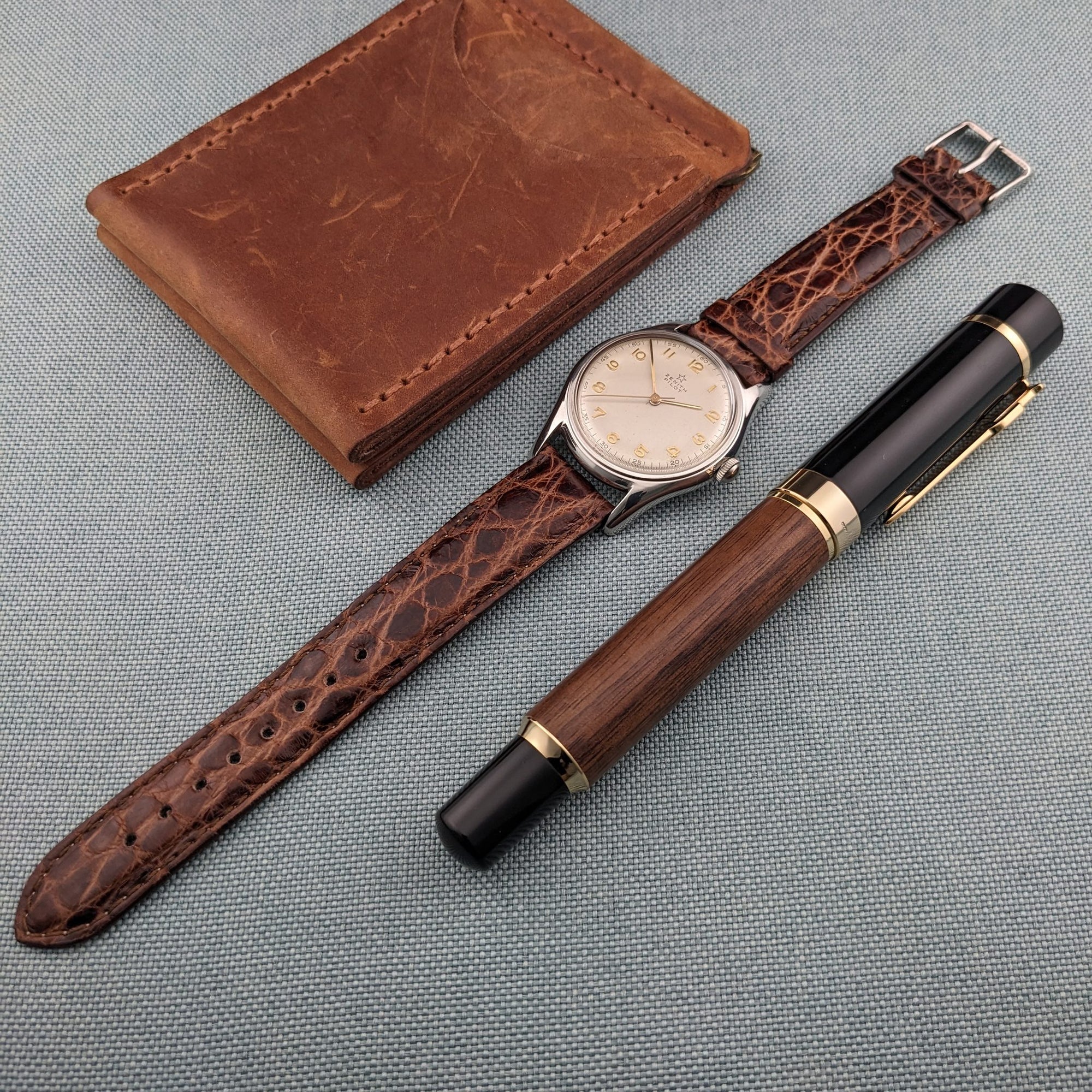 Circa 65 Years Old / Zenith Pilot / Vintage 1960 Watch / Cal 126-5-6 Movement / Serviced vintage watch