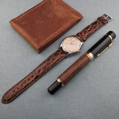 Circa 65 Years Old / Zenith Pilot / Vintage 1960 Watch / Cal 126-5-6 Movement / Serviced vintage watch