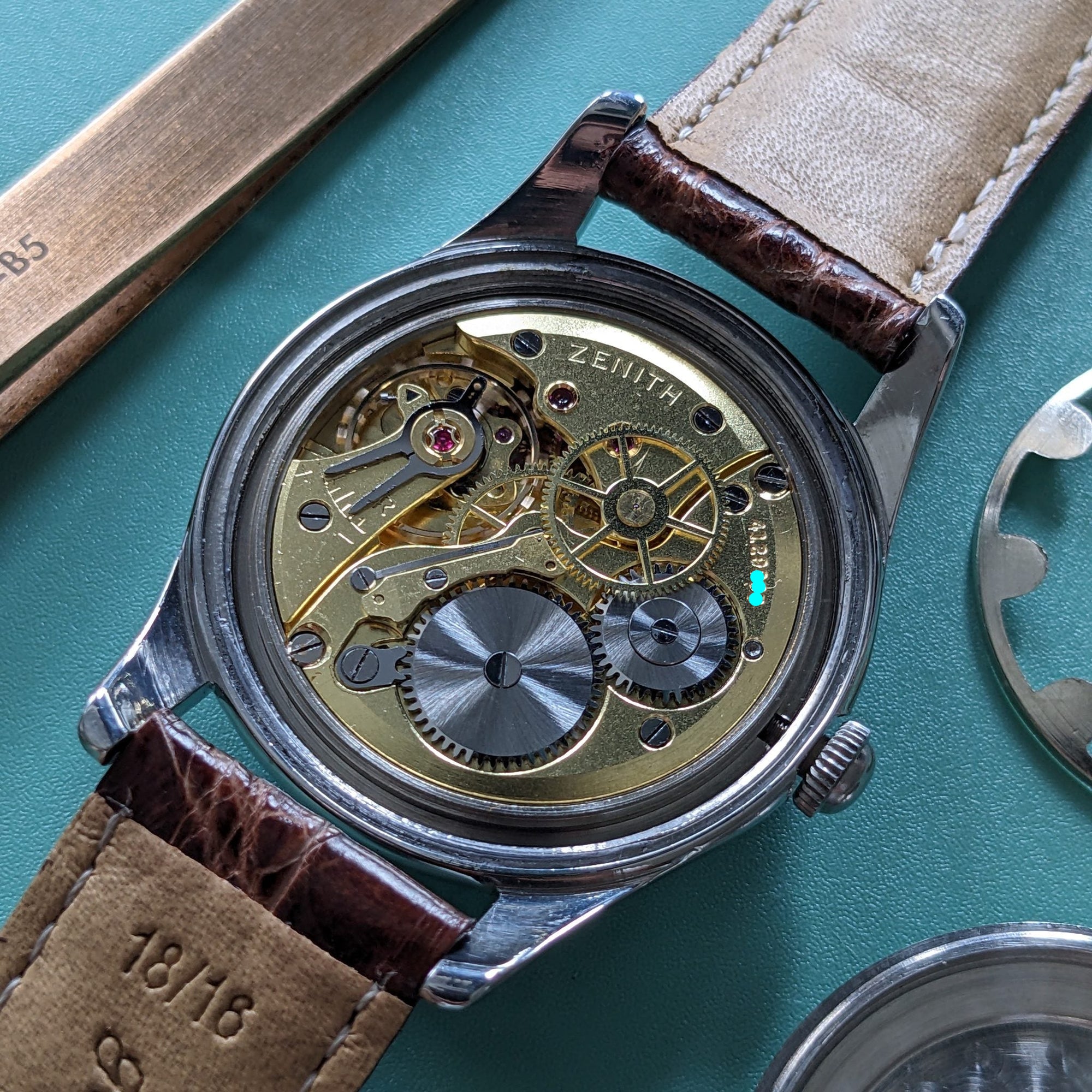 Circa 65 Years Old / Zenith Pilot / Vintage 1960 Watch / Cal 126-5-6 Movement / Serviced vintage watch