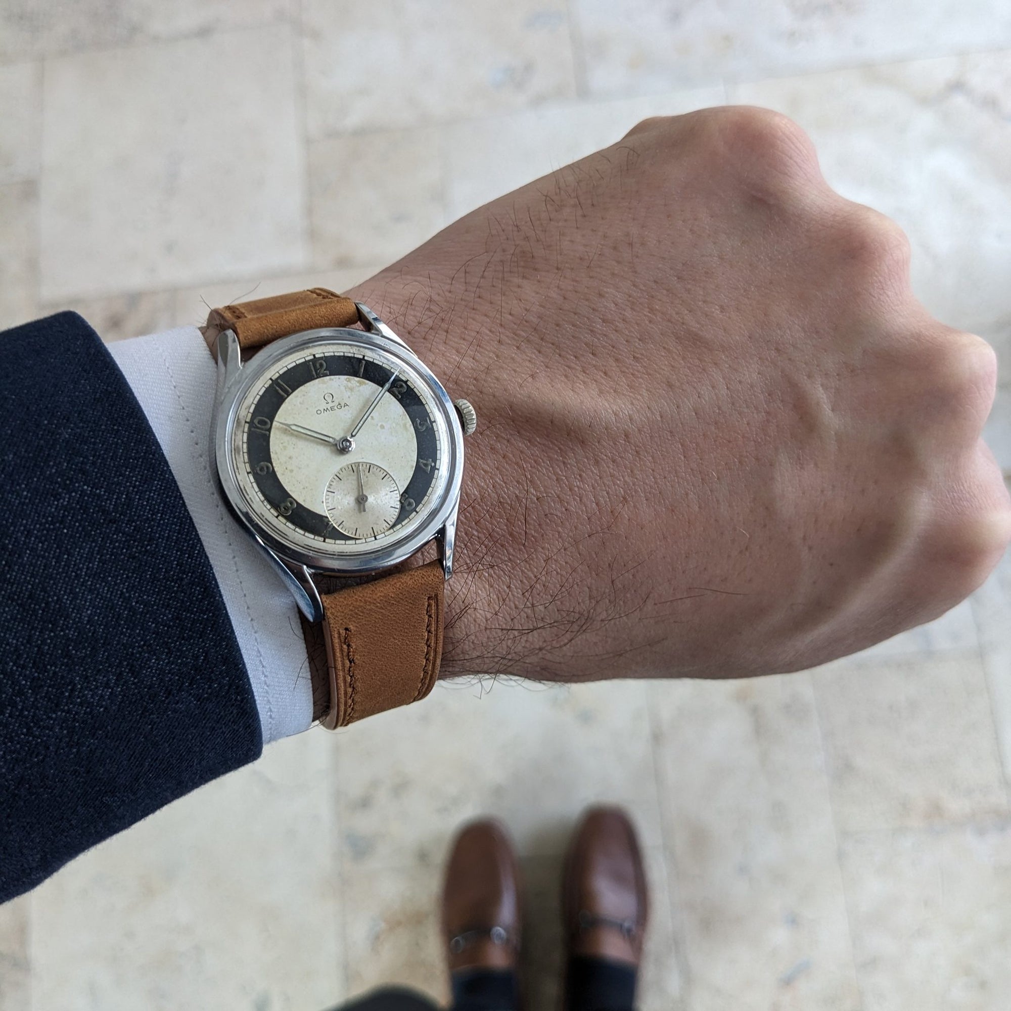 Circa 70 Years Old / Omega Bullseye / Ref 2891 2 / Vintage 1950s Watch / Cal 267 Movement / Serviced vintage watch