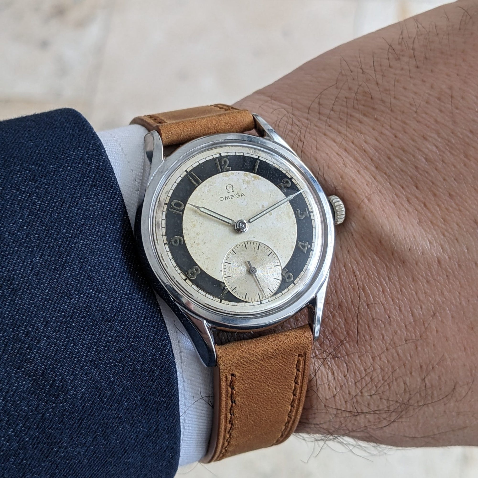 Circa 70 Years Old / Omega Bullseye / Ref 2891 2 / Vintage 1950s Watch / Cal 267 Movement / Serviced vintage watch