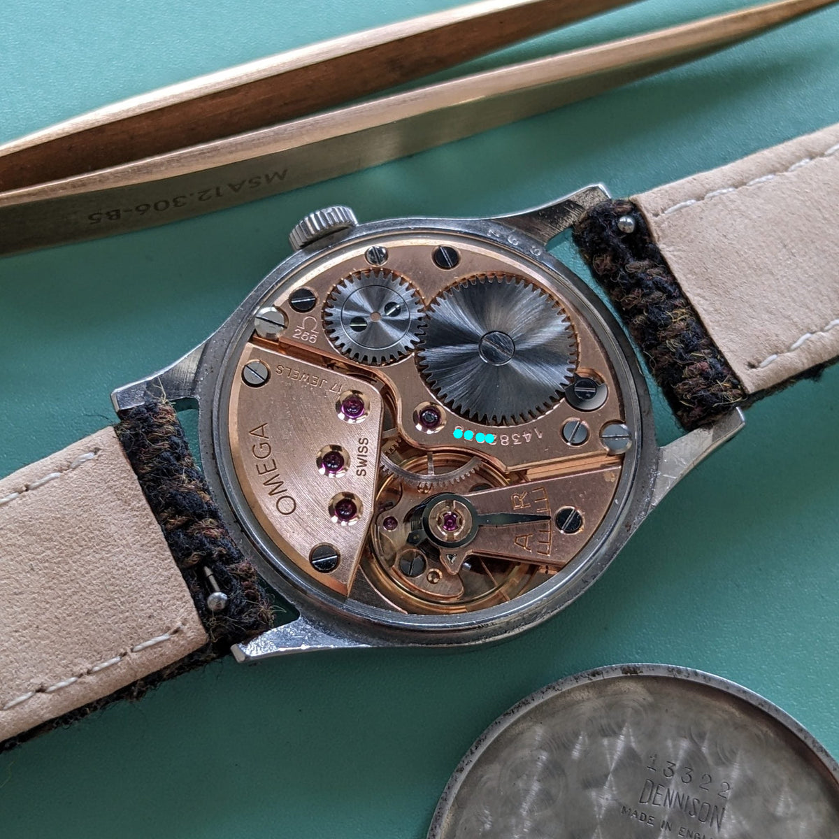 Circa 70 Years Old / Omega / Ref 13322 / Vintage 1954 Watch / Cal 266 Movement / Serviced vintage watch