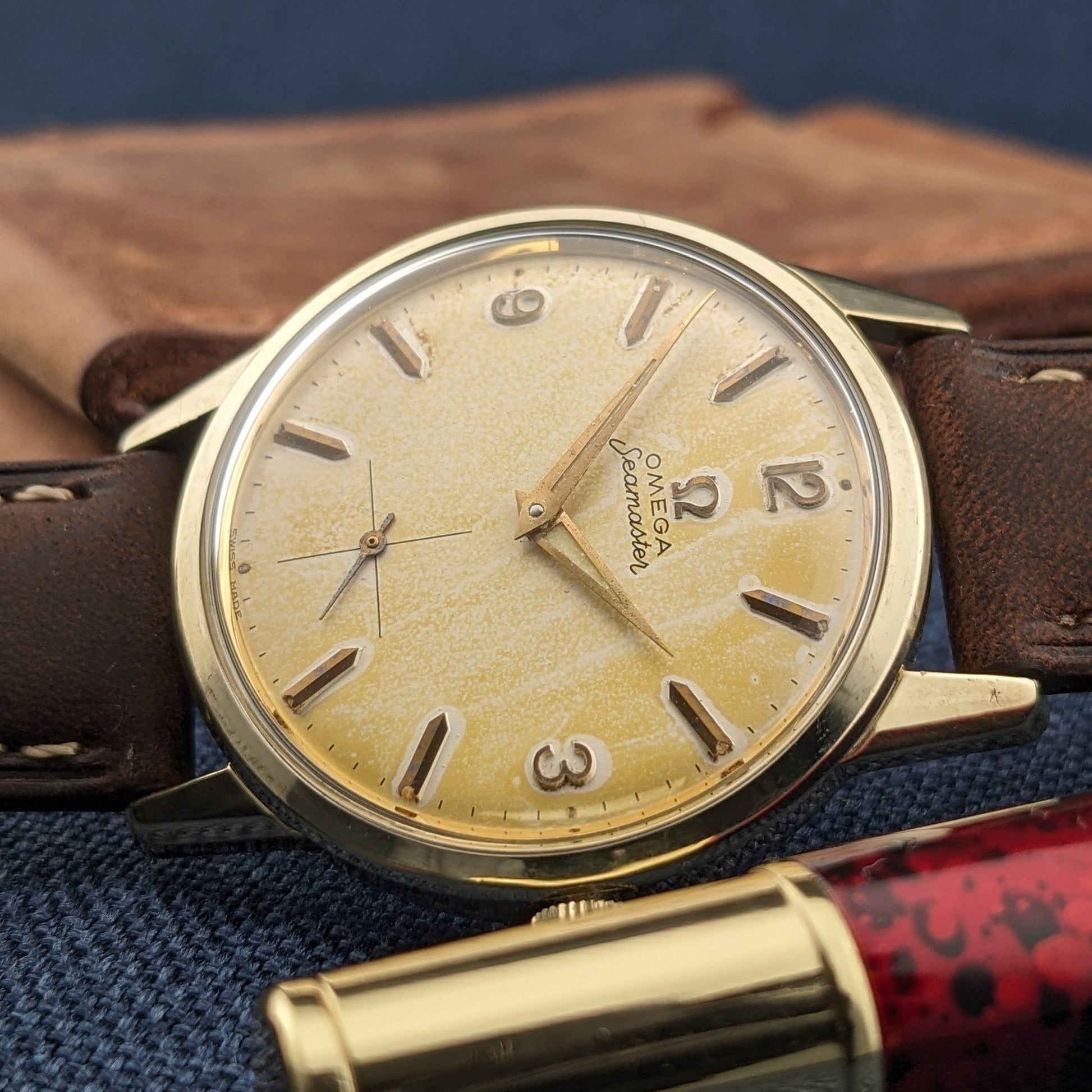 Circa 70 Years Old / Omega Seamaster / Ref 14389-2 / Vintage 1950s Watch / Cal 268 Movement / Serviced vintage watch