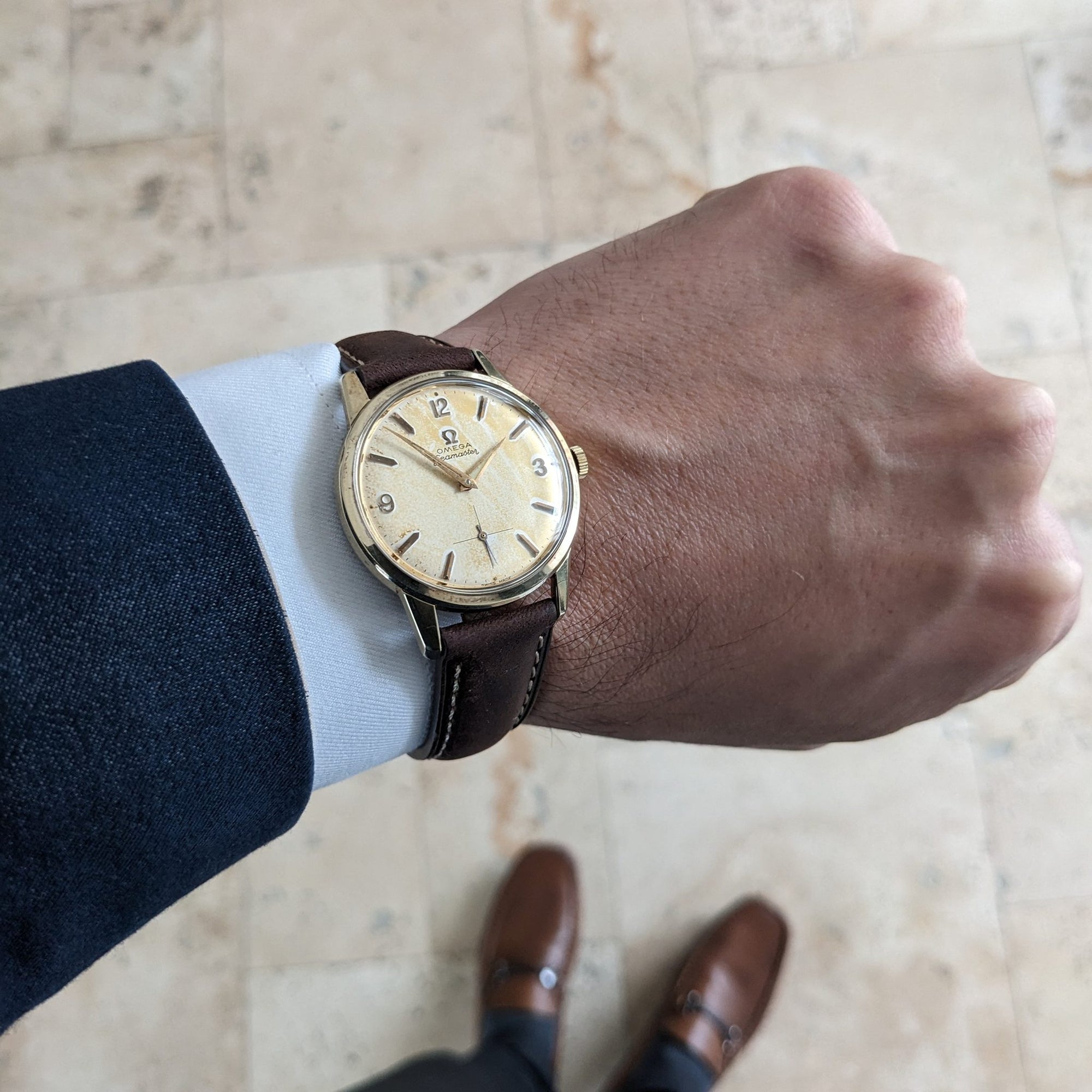Circa 70 Years Old / Omega Seamaster / Ref 14389-2 / Vintage 1950s Watch / Cal 268 Movement / Serviced vintage watch