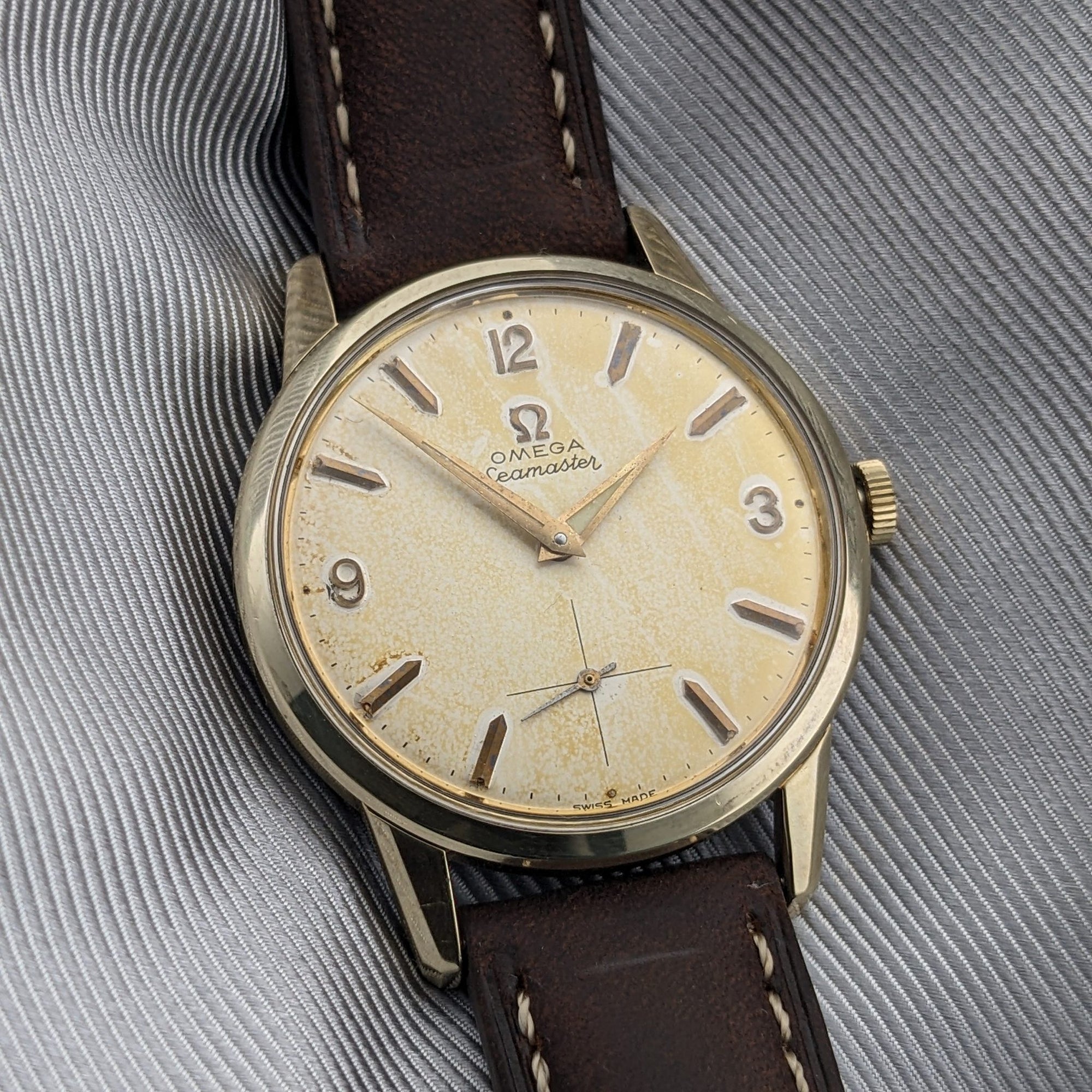 Circa 70 Years Old / Omega Seamaster / Ref 14389-2 / Vintage 1950s Watch / Cal 268 Movement / Serviced vintage watch
