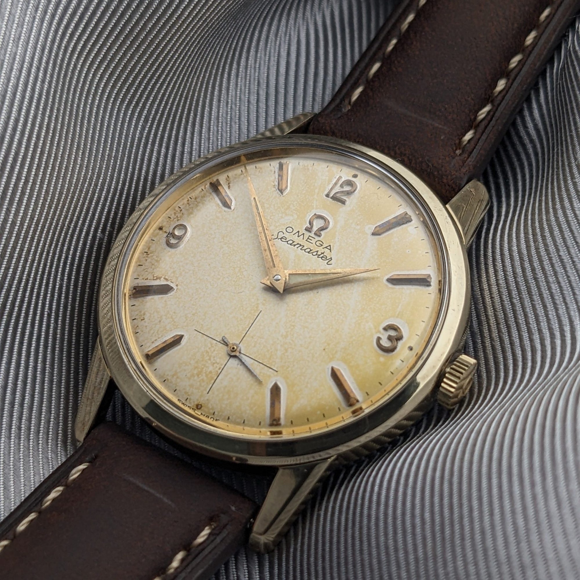 Circa 70 Years Old / Omega Seamaster / Ref 14389-2 / Vintage 1950s Watch / Cal 268 Movement / Serviced vintage watch