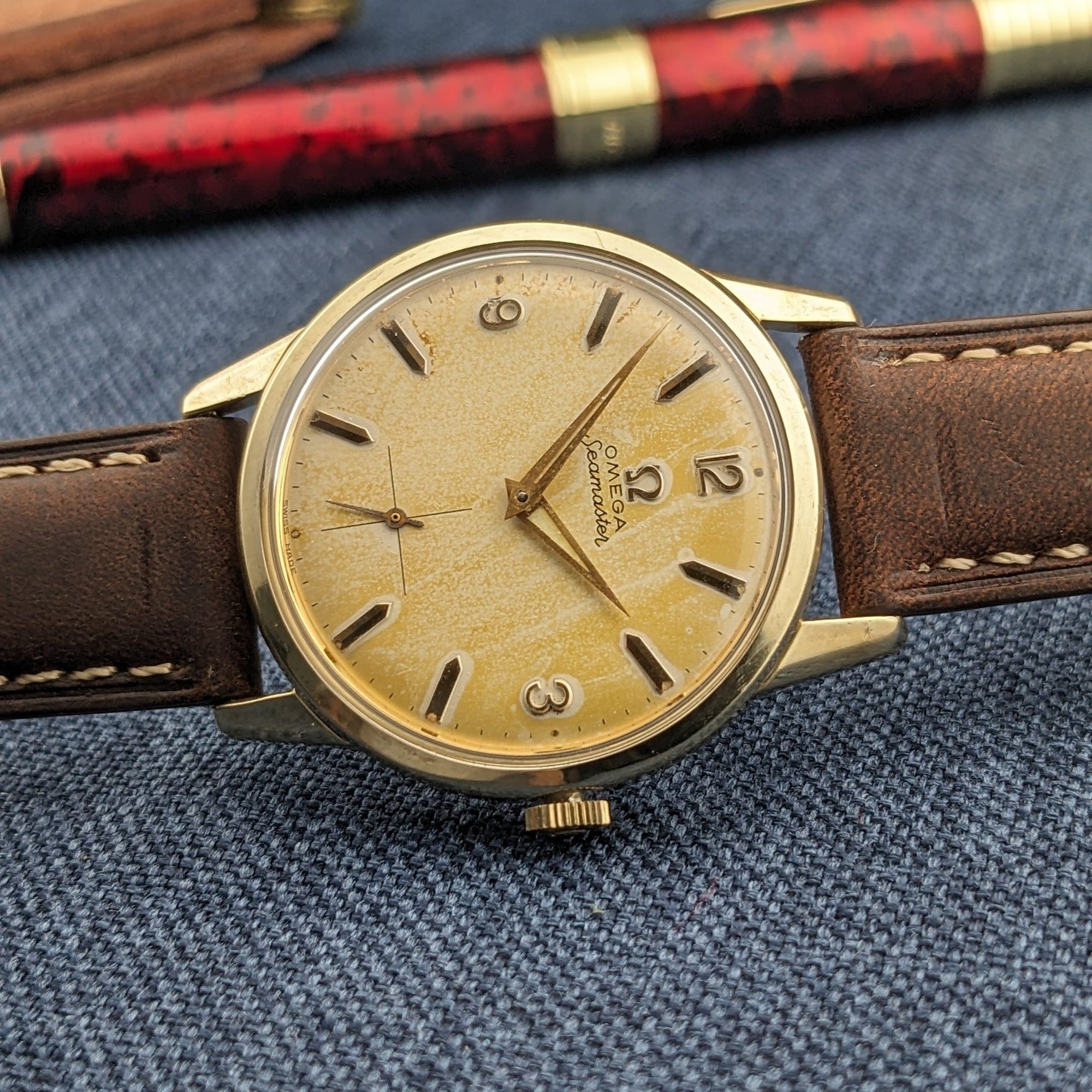 Circa 70 Years Old / Omega Seamaster / Ref 14389-2 / Vintage 1950s Watch / Cal 268 Movement / Serviced vintage watch