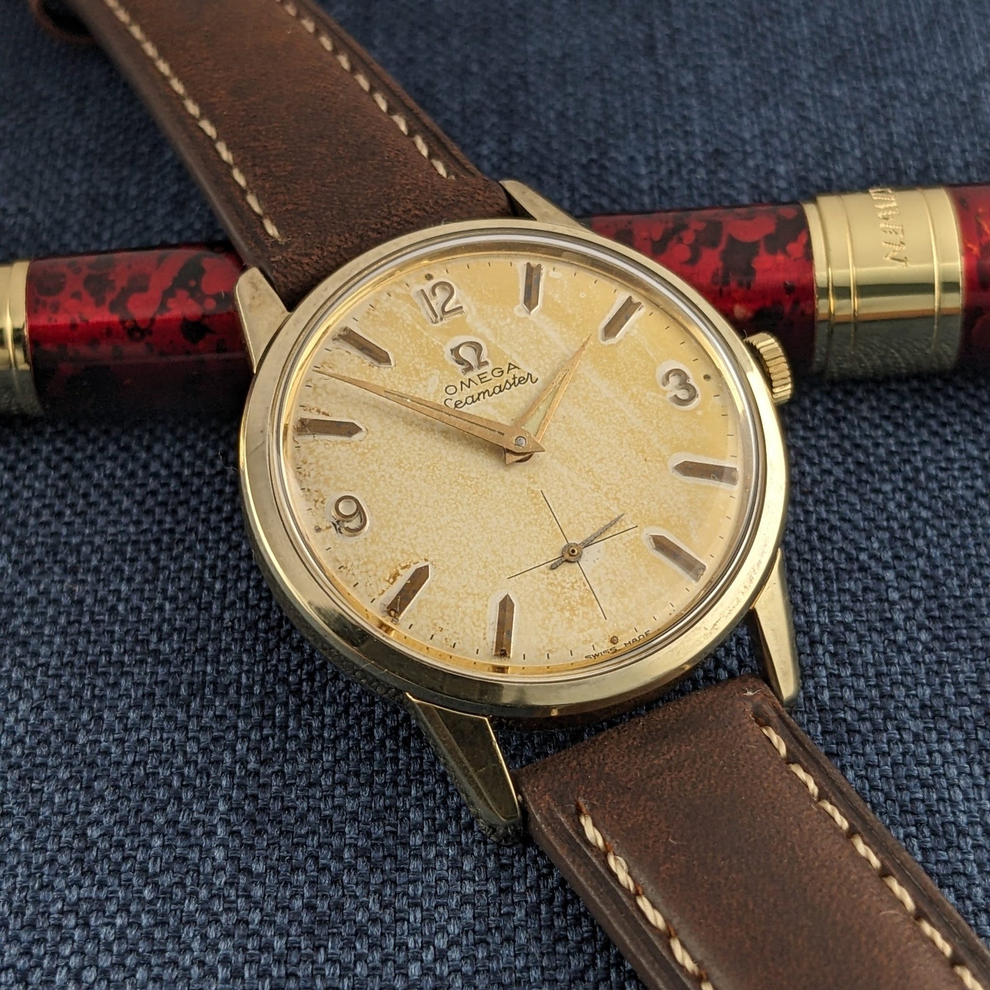Circa 70 Years Old / Omega Seamaster / Ref 14389-2 / Vintage 1950s Watch / Cal 268 Movement / Serviced vintage watch