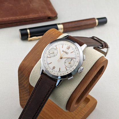 Circa 70 Years Old Rare Eberhard & Co Pre-Extra Fort Chronograph / Vintage 1950s Watch / Cal Valjoux 65 (cal. 16000) Movement / Serviced vintage watch