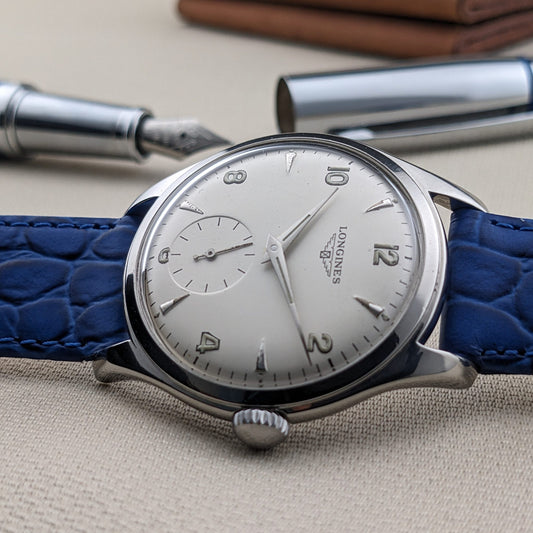 Circa 75 Years Old / Longines / Ref 6263 / Vintage 1953 Watch / Cal 12.68Z Movement / Serviced vintage watch