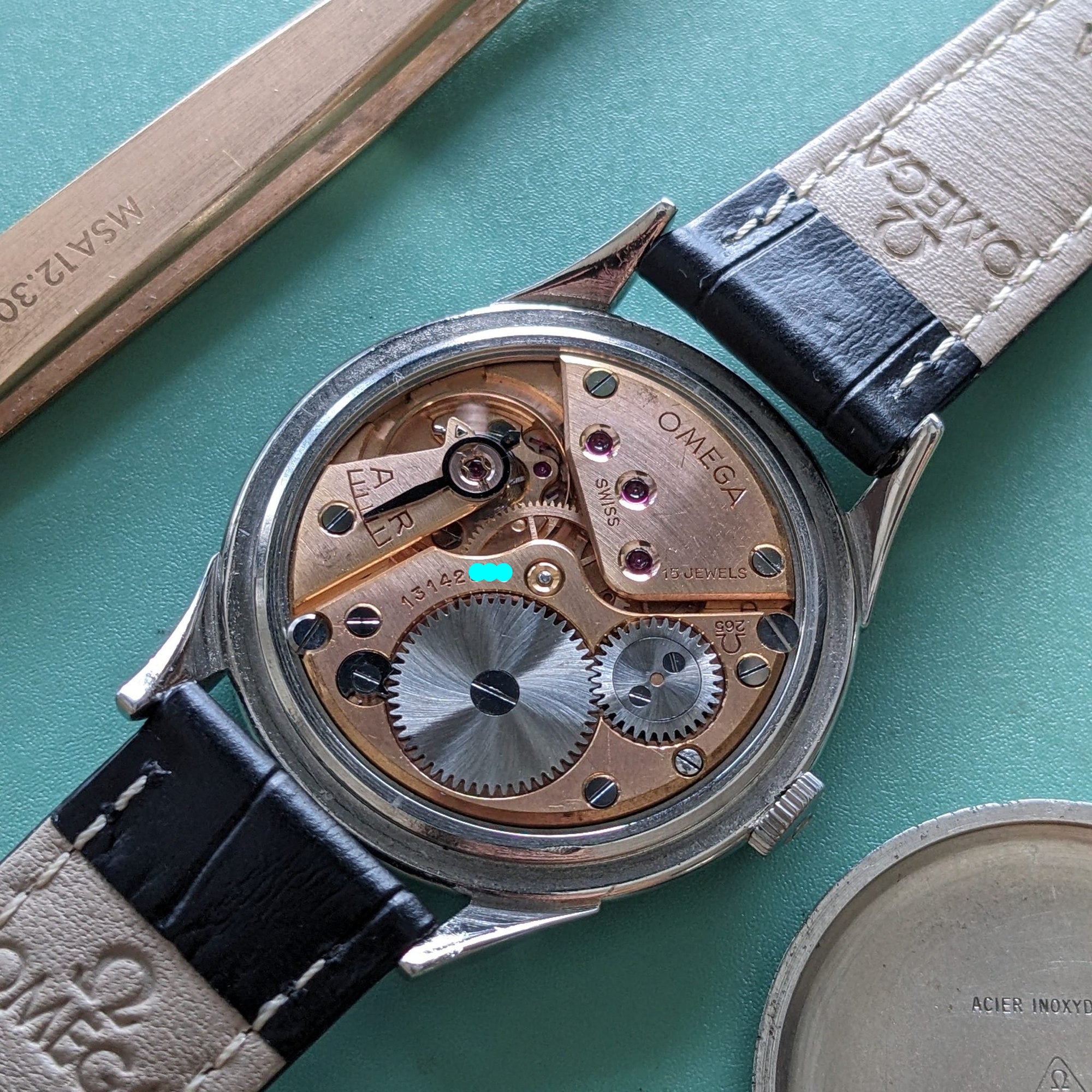 Circa 75 Years Old / Omega 2603-4 ‘Spider’ Lugs / Vintage 1952 Watch / Caliber 265 Movement / Serviced vintage watch