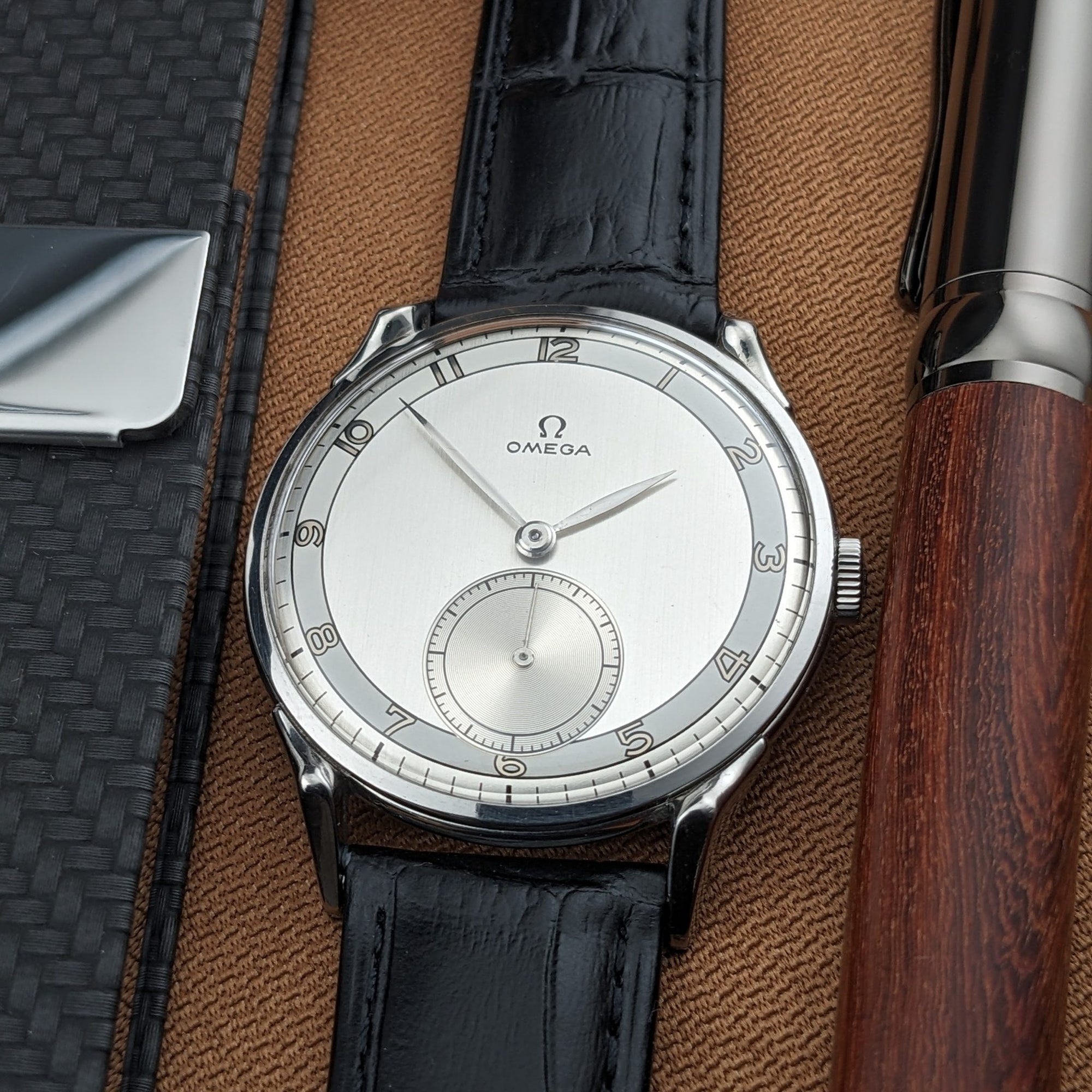 Circa 75 Years Old / Omega 2603-4 ‘Spider’ Lugs / Vintage 1952 Watch / Caliber 265 Movement / Serviced vintage watch